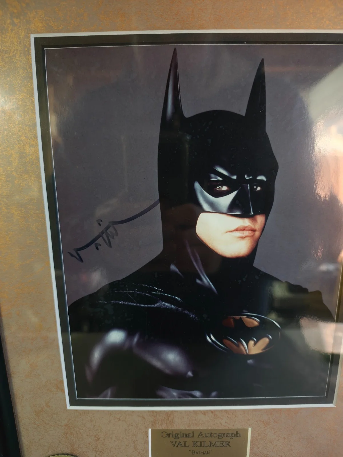 Genuine Authentic Val Kilmer Signed 1995 Batman Forever Framed Photo 8x10, изображение 2