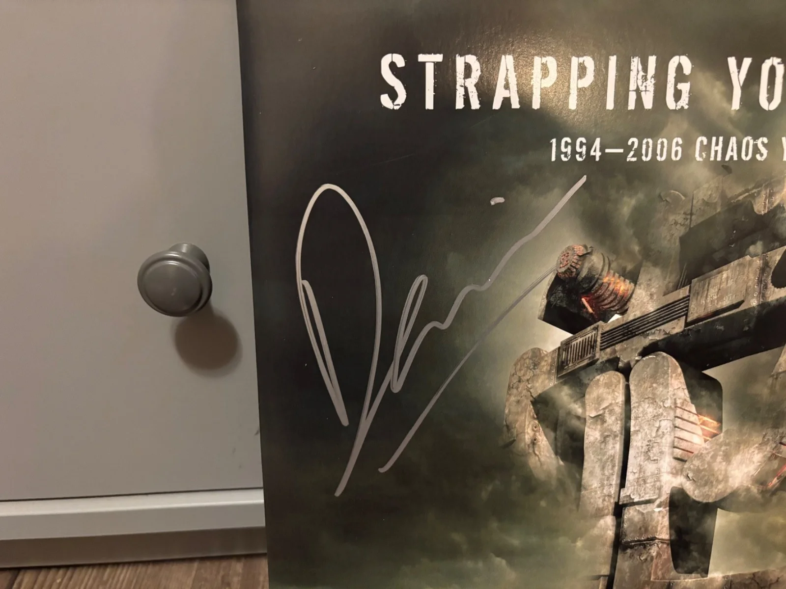 STRAPPING YOUNG LAD SIGNED AUTOGRAPHED LP VINYL RARE CHAOS YEARS DEVIN TOWNSEND, image 2