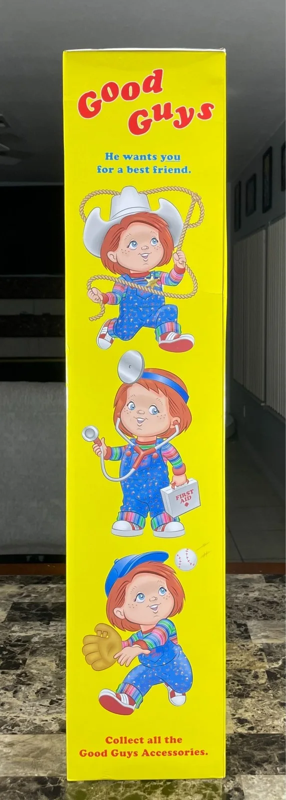 Alex Vincent — Alex Vincent & Edan Gross Signed Good Guys Chucky Doll 30" Replica Auto JSA COA, изображение 2