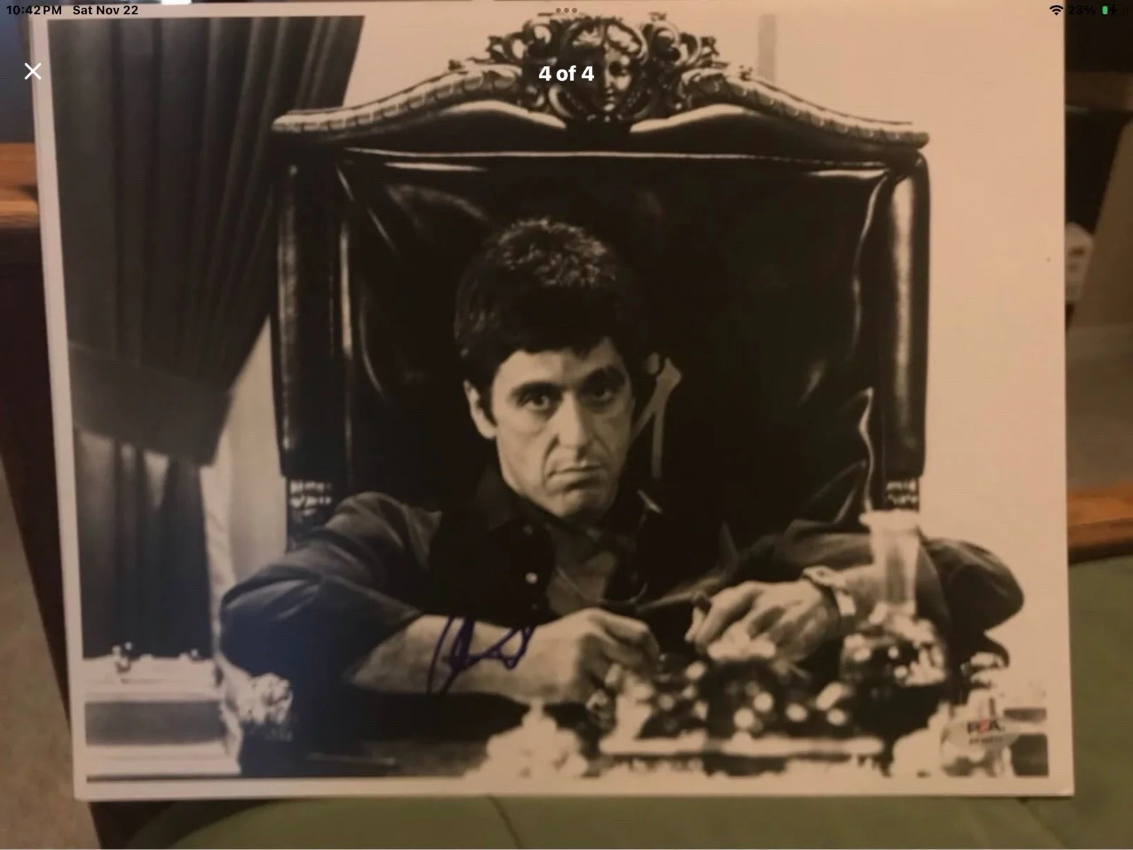 Scarface Al Pacino Signed Photo, image 4