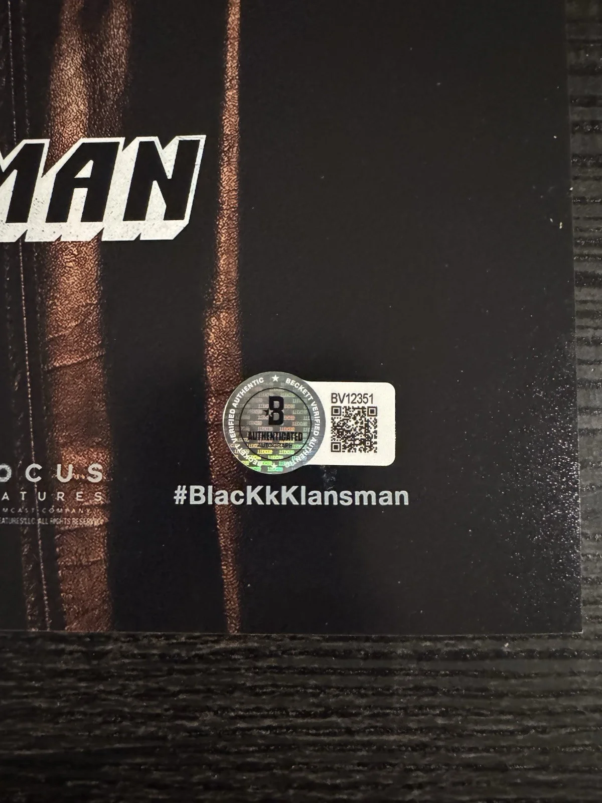 Spike Lee (Director) Signed Blackkklansman 12x18 Movie Posters W/ Beckett COA, image 2