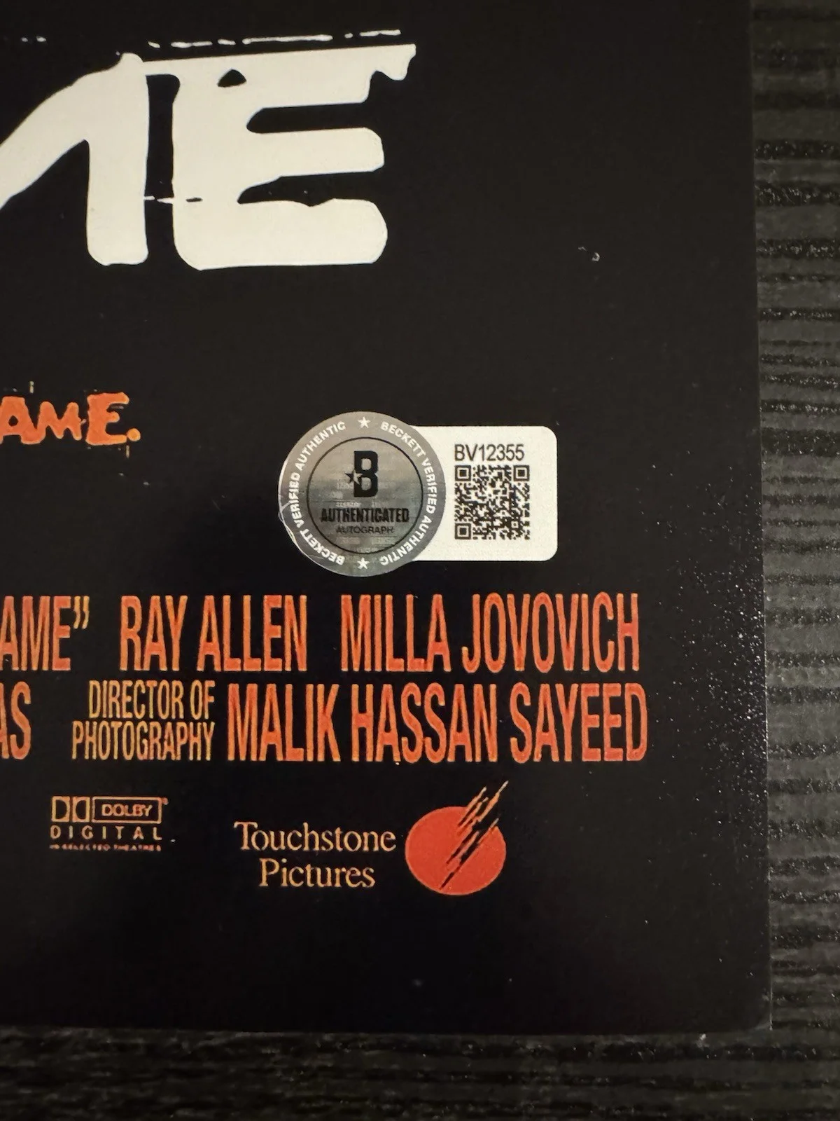Spike Lee (Director) Signed He Got Game 12x18 Movie Posters W/ Beckett COA, изображение 2