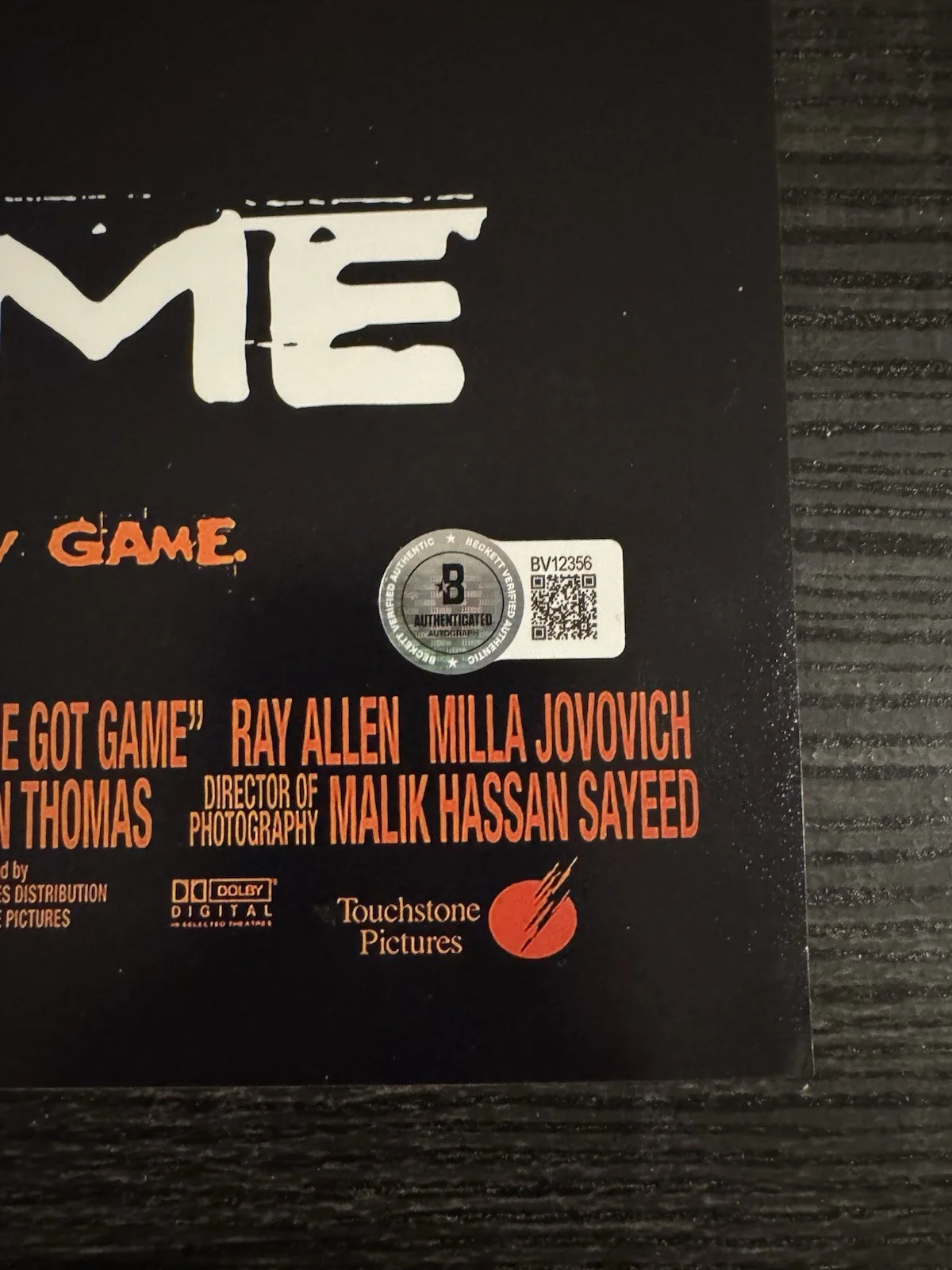 Spike Lee (Director) Signed He Got Game 12x18 Movie Posters W/ Beckett COA, изображение 2