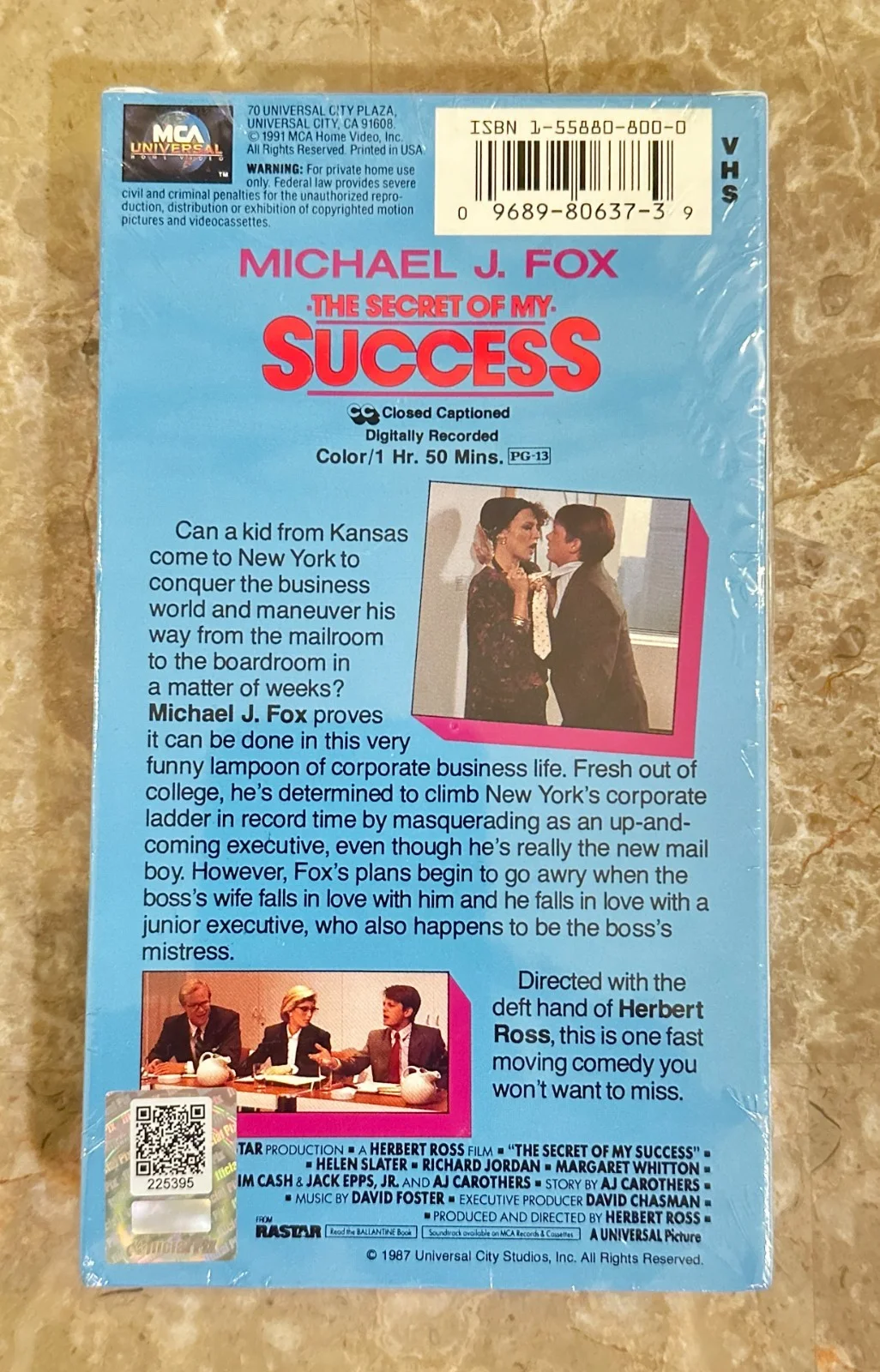 Michael J Fox — Michael J Fox Signed 1987 VHS - Official Pix COA & Hologram – FanExpo ‘25 RARE !, image 4