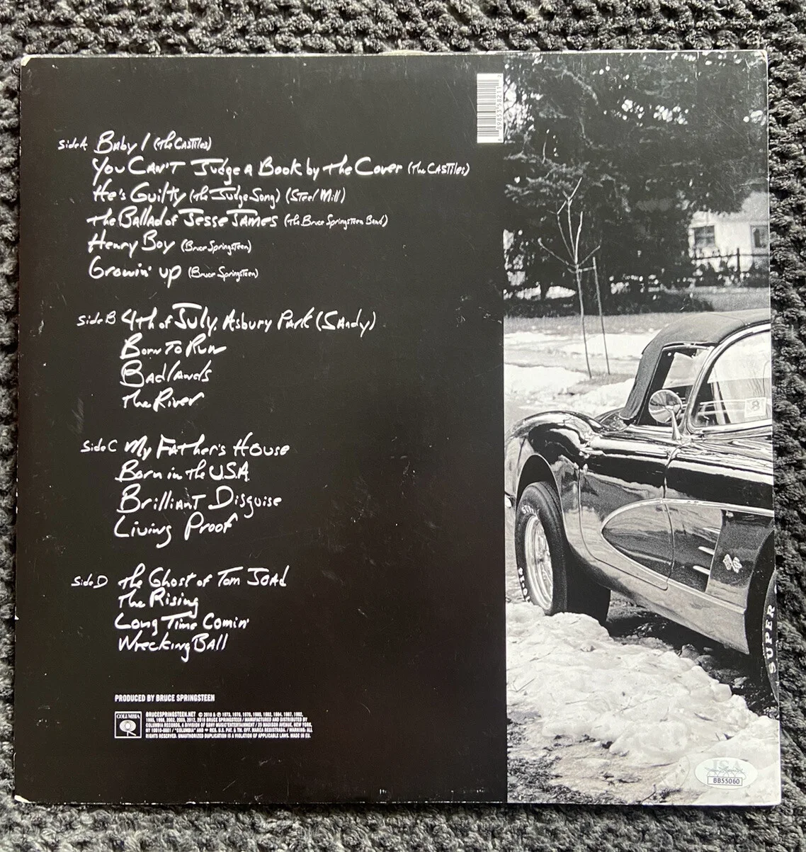 L@@K! Bruce Springsteen SIGNED Chapter And Verse 12’ Music Vinyl Album- JSA COA, image 3
