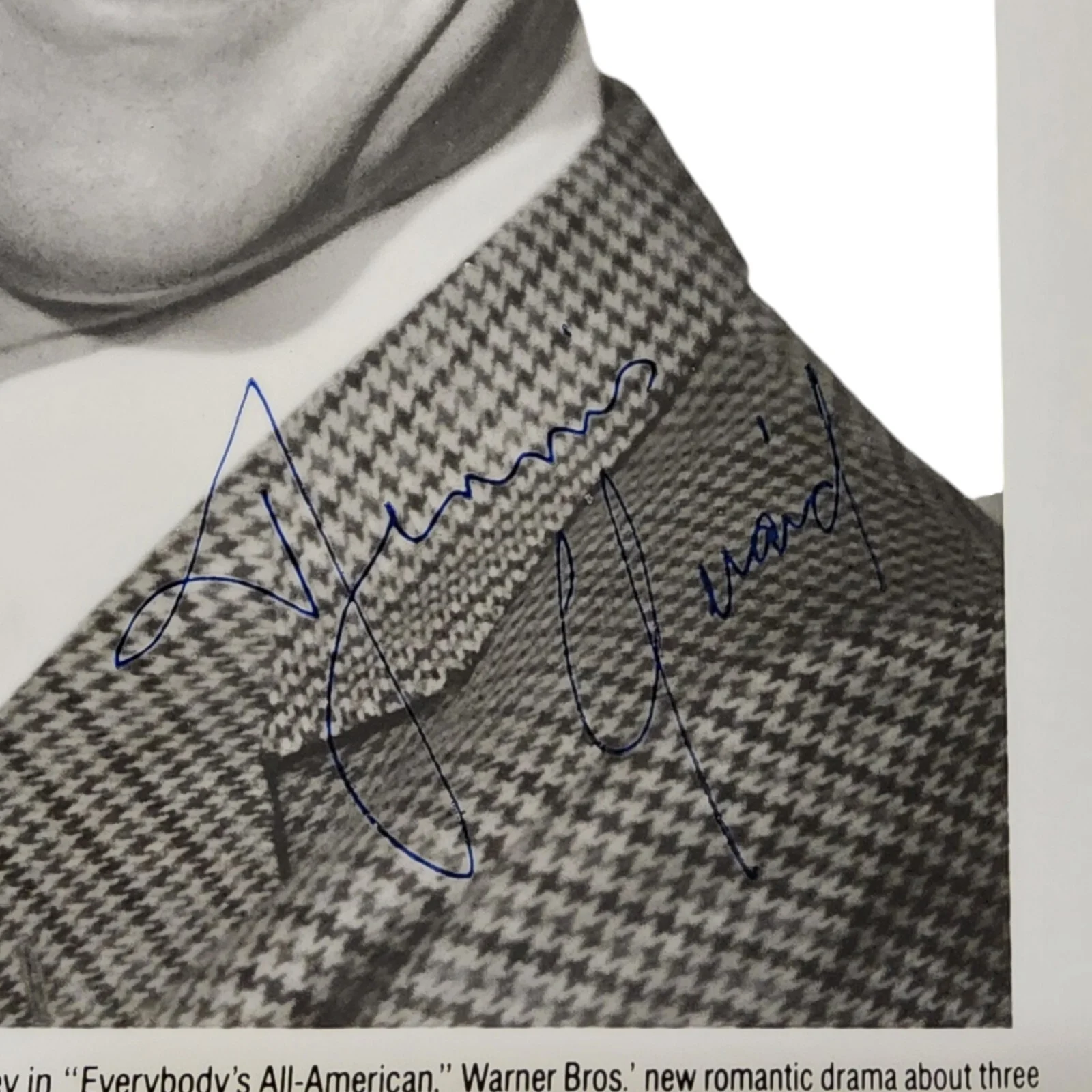 Dennis Quaid — Vtg Dennis Quaid Signed 8x10 Promo Photo Gavin Grey Everybody's All-American, изображение 3