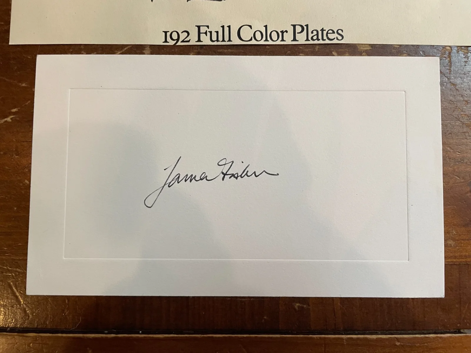 James Fisher — James Fisher Signed Autograph 3.5x5.75 B&W Index Card Naturalist British, изображение 2