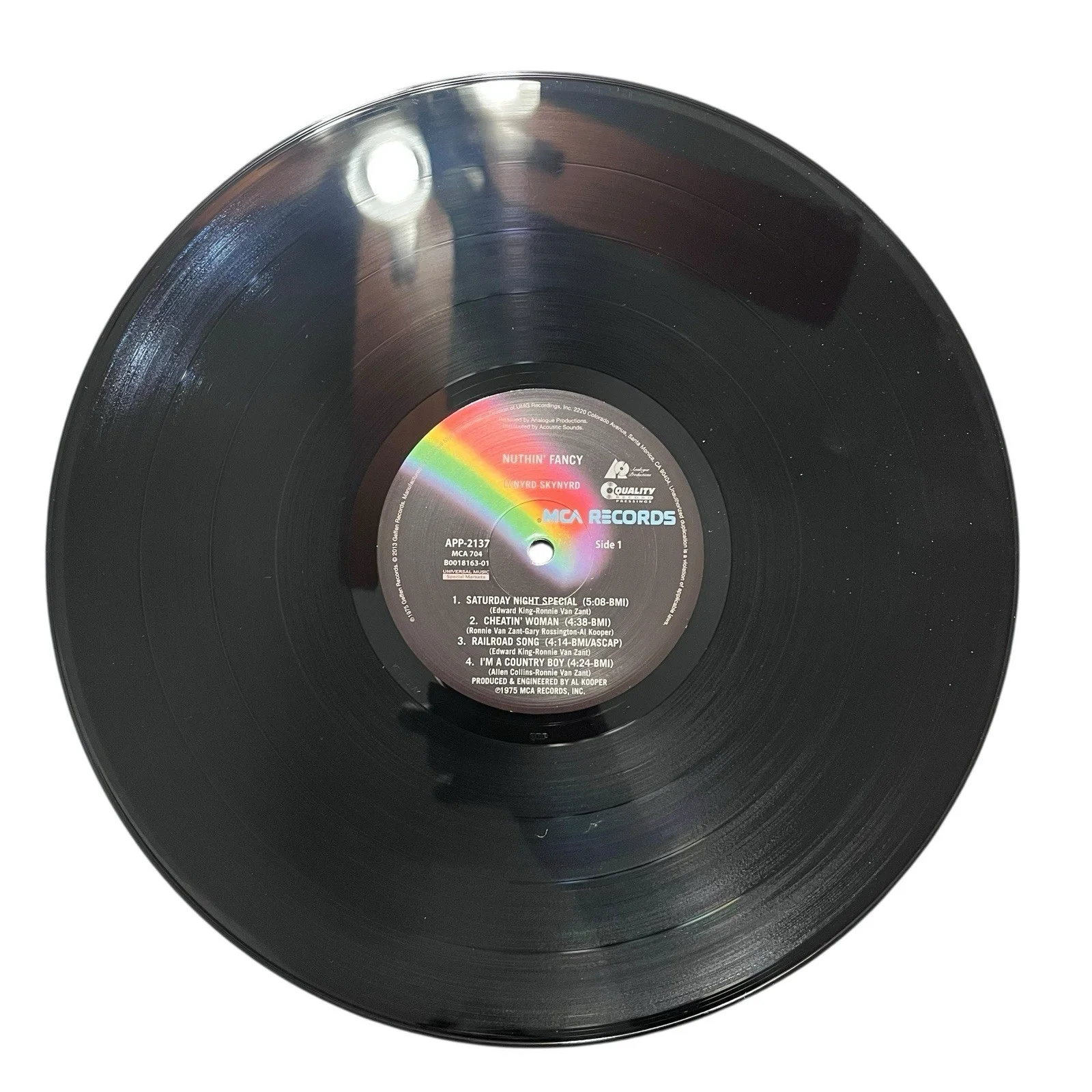 Lynyrd Skynyrd Gary Rossington Signed Autograph Nuthin Fancy Vinyl Album, image 5