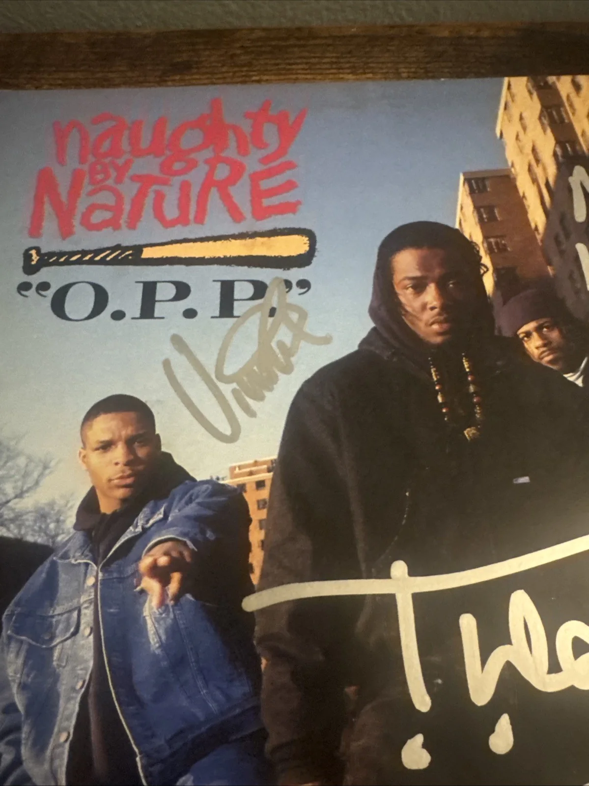 TREACH VIN Rock Kay Gee SIGNED O.P.P. VINYL AUTOGRAPHED NAUGHTY BY NATURE, изображение 5
