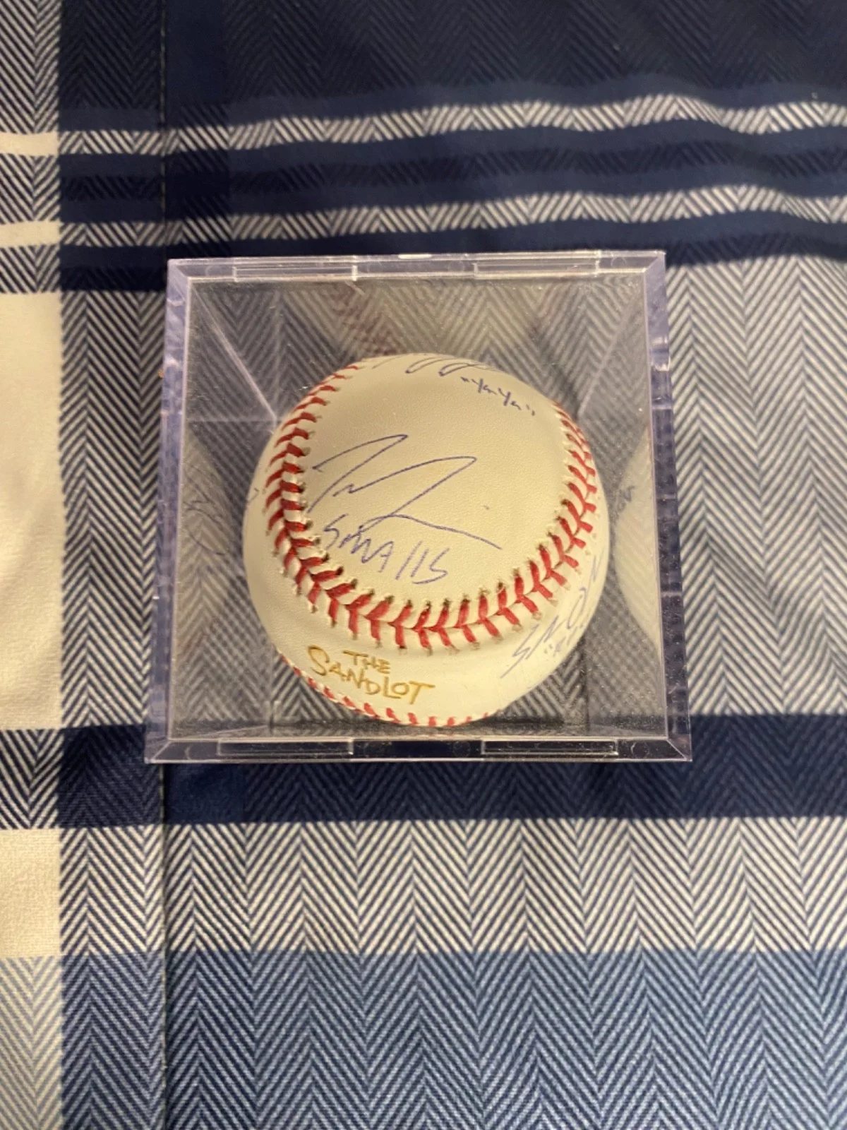 York, Guiry, Di Mattia, Obedzinski, Adams, Leopardi — "The Sandlot" Signed Cast Ball (Squints/Smalls/Yeah-Yeah/Timmy/Denunnez/Repeat), изображение 2
