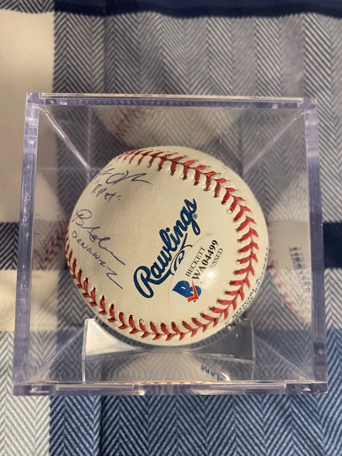 York, Guiry, Di Mattia, Obedzinski, Adams, Leopardi — "The Sandlot" Signed Cast Ball (Squints/Smalls/Yeah-Yeah/Timmy/Denunnez/Repeat), изображение 3