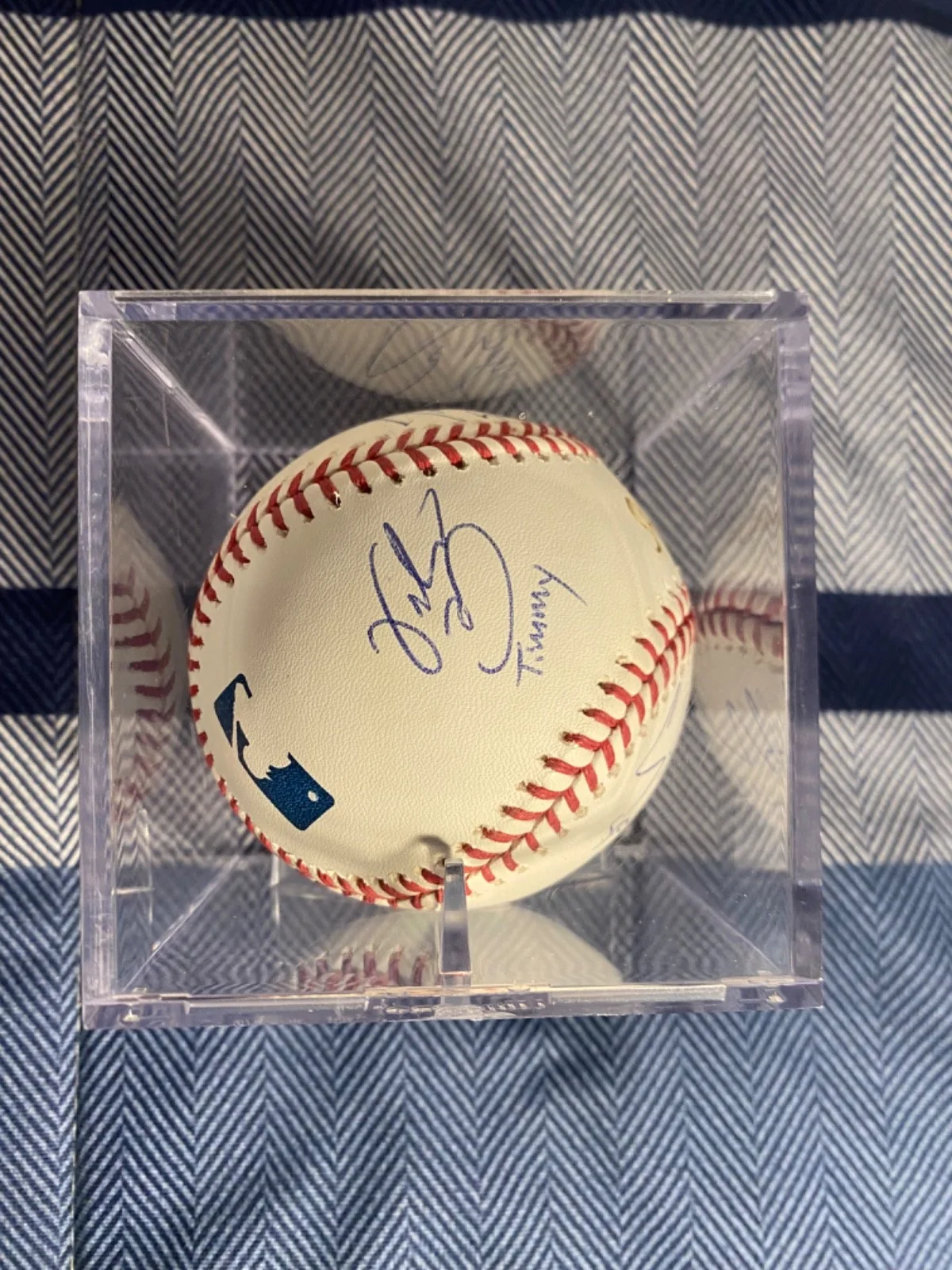 York, Guiry, Di Mattia, Obedzinski, Adams, Leopardi — "The Sandlot" Signed Cast Ball (Squints/Smalls/Yeah-Yeah/Timmy/Denunnez/Repeat), изображение 4