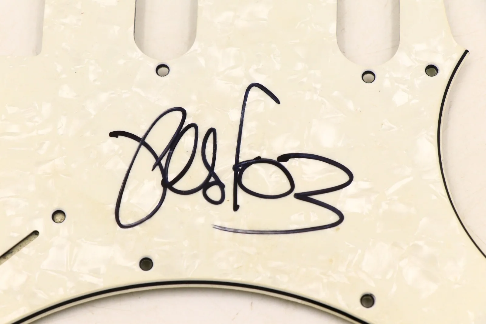 Pete Wentz Fallout Boy Autographed Signed Fender Strat Pick Guard, изображение 2