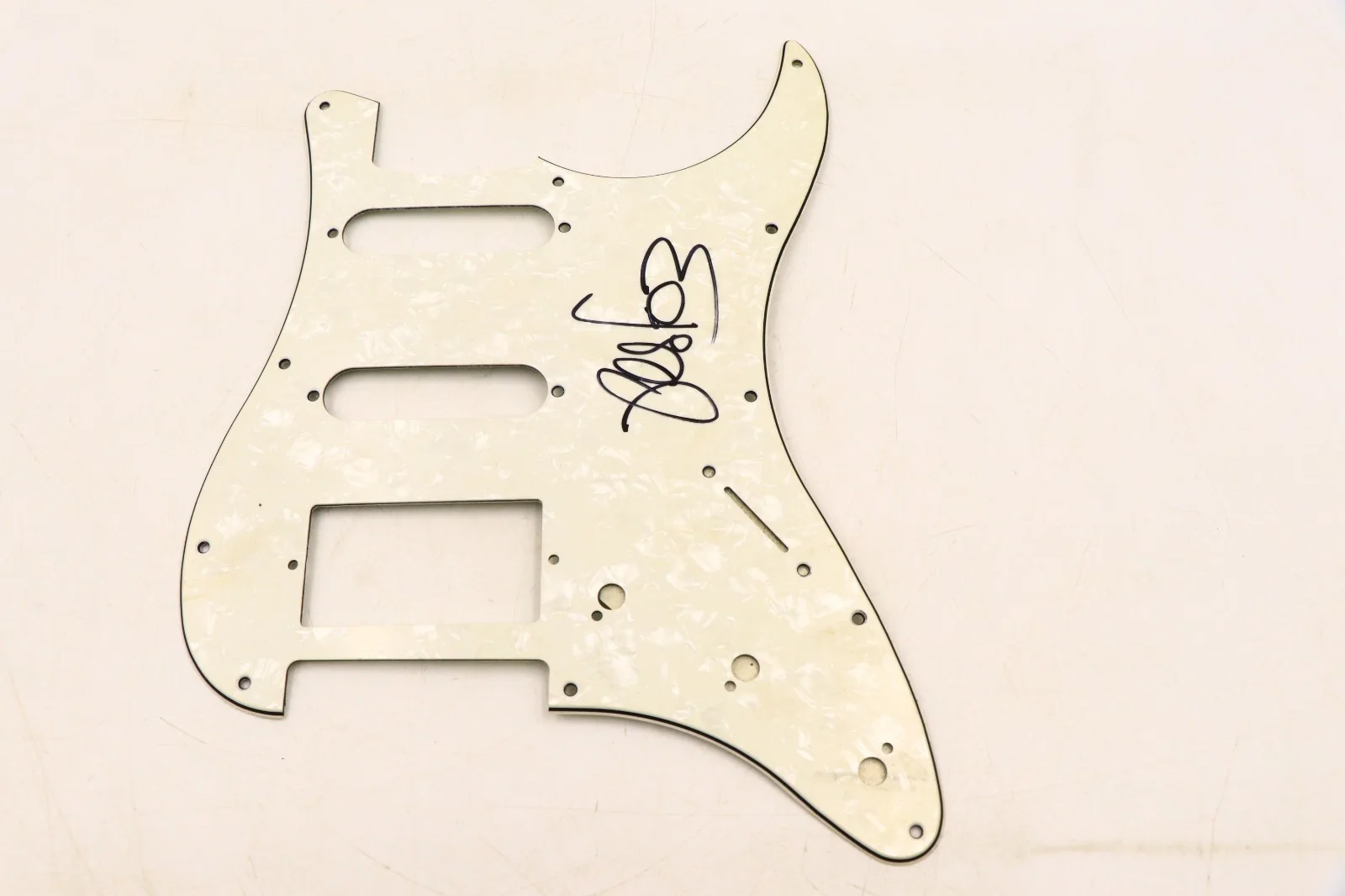Pete Wentz Fallout Boy Autographed Signed Fender Strat Pick Guard, изображение 3
