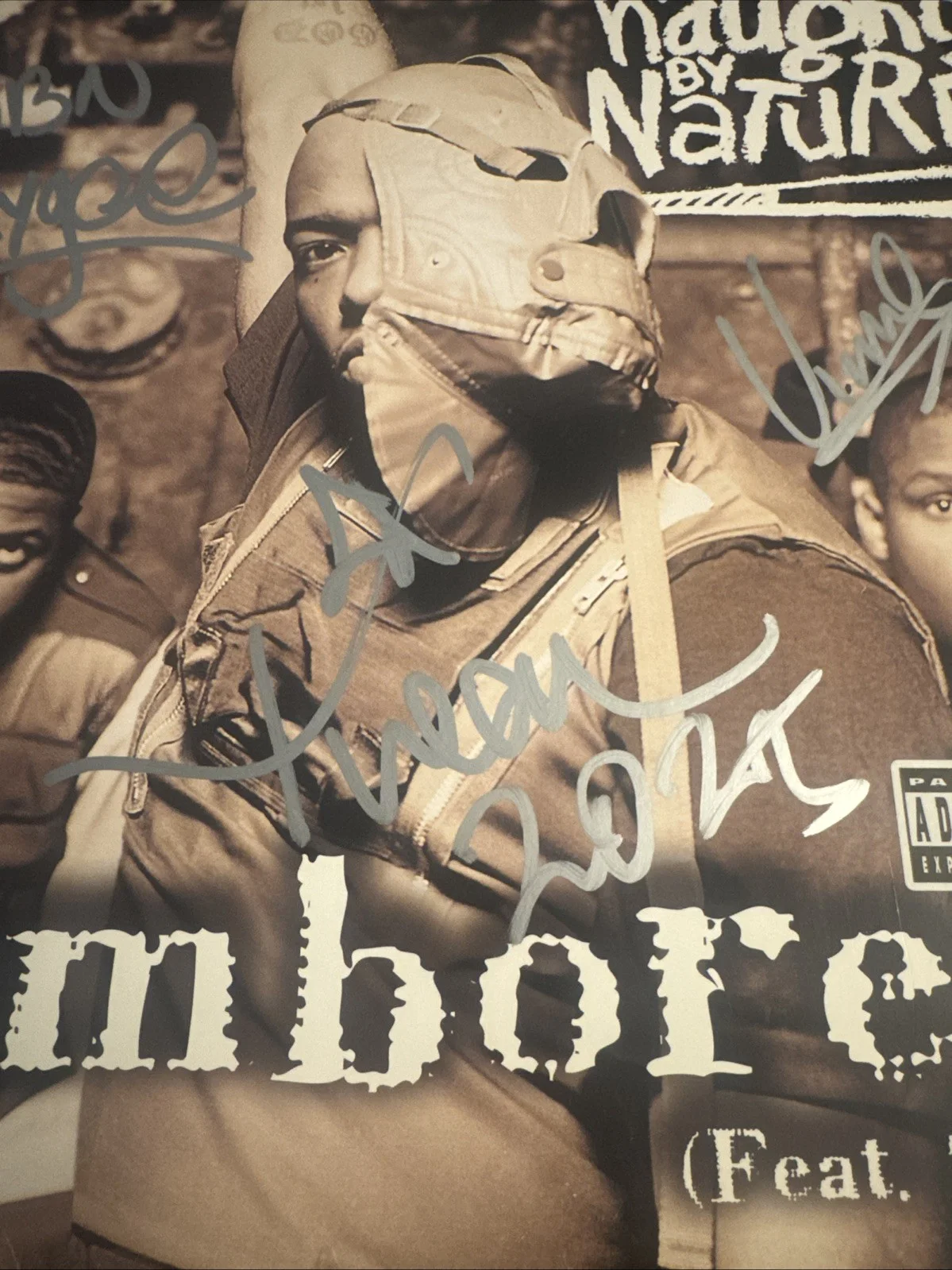 TREACH VIN Rock Kay Gee SIGNED Jamboree VINYL AUTOGRAPHED NAUGHTY BY NATURE, изображение 3