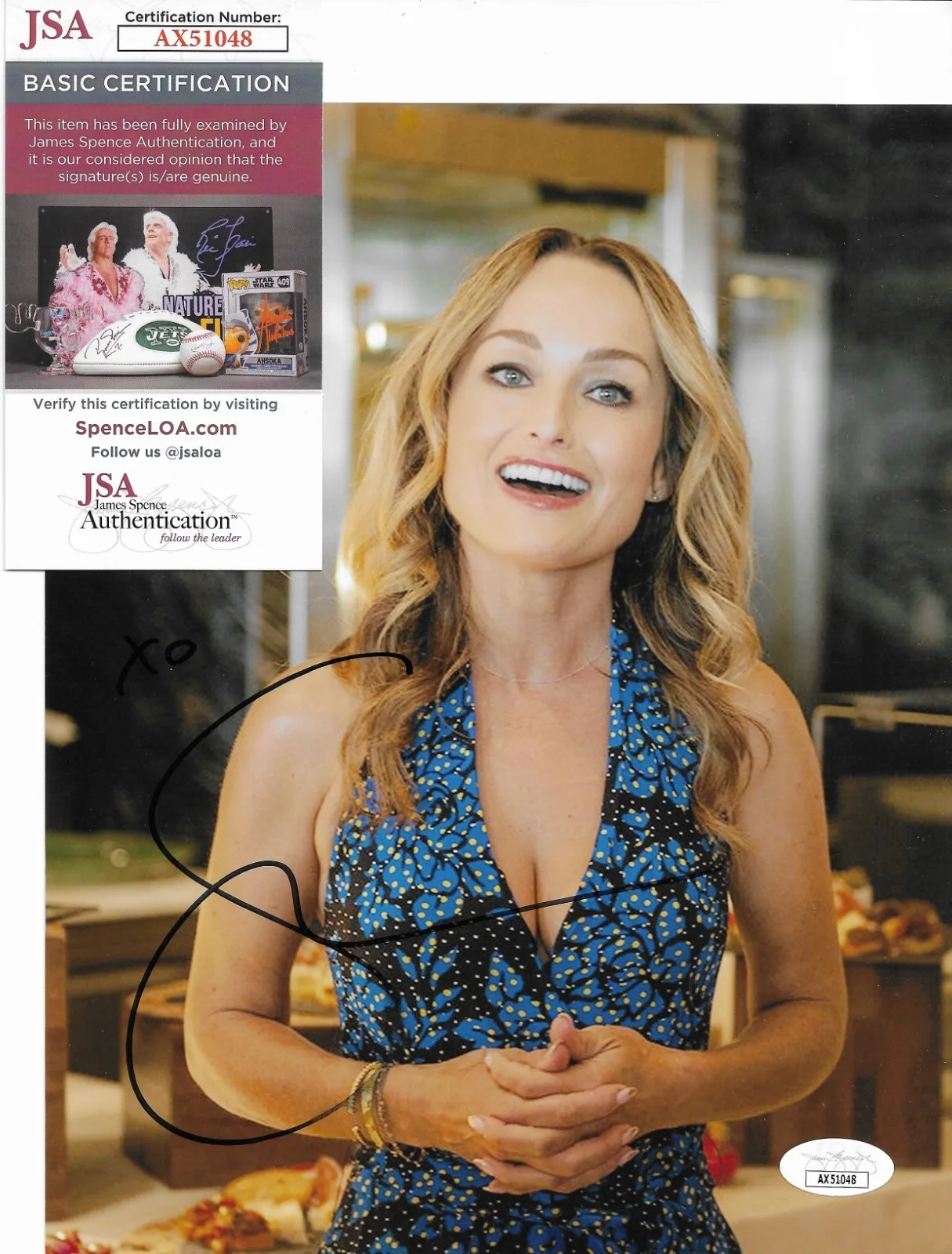 Giada De Laurentiis — Giada De Laurentiis Signed 8x10 Photo Autographed JSA COA Giada at Home, image 2