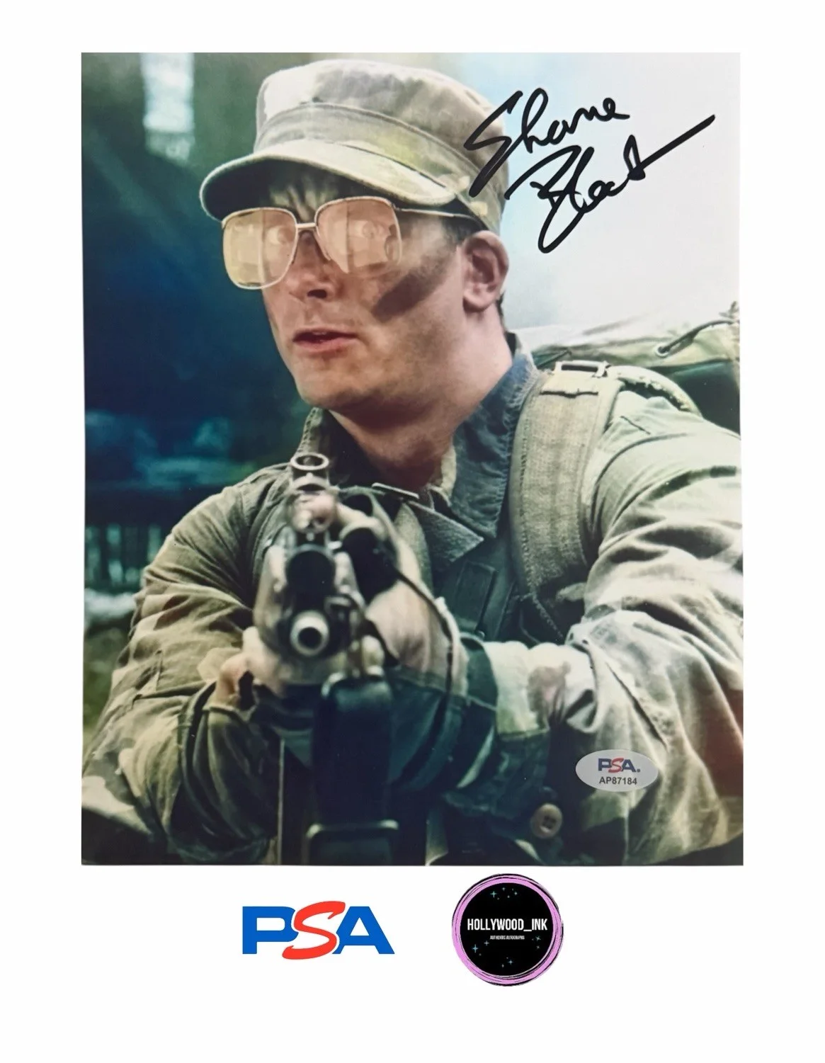 Shane Black — SHANE BLACK SIGNED 'PREDATOR' HAWKINS 8x10 MOVIE PHOTO PSA COA AP87184 (A)