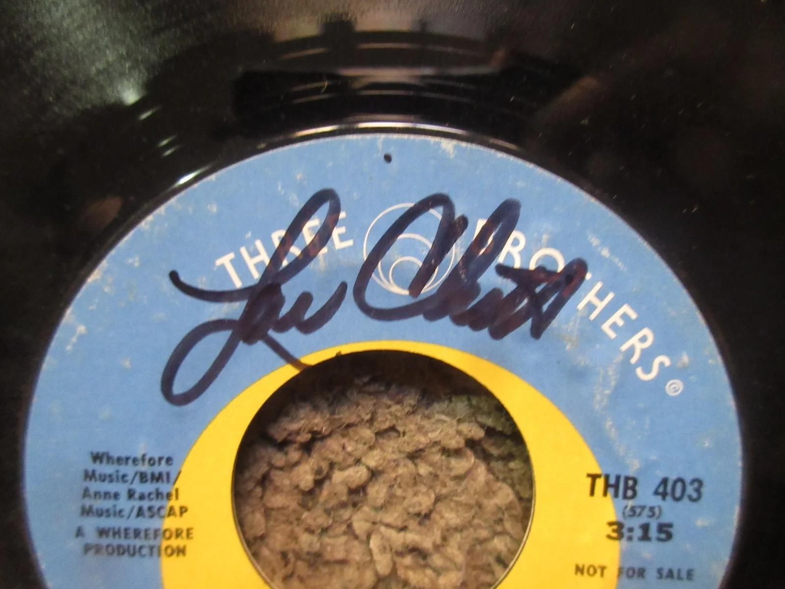 LOU CHRISTIE "GOOD MORNING/ZIP-A-DEE..." 1974 THREE BROS. PROMO SIGNED 7" SINGLE, изображение 3