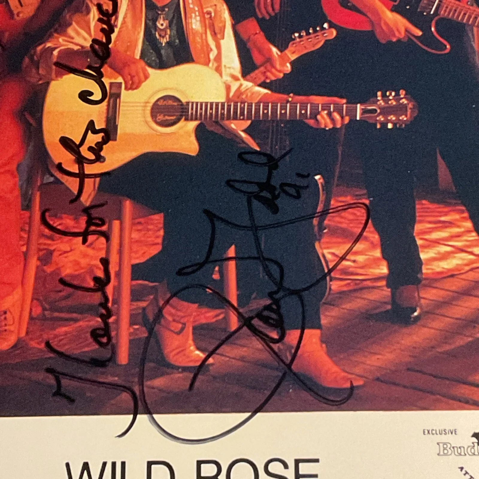 Wild Rose Band Autograph Photo 8x10 Musician Signed Stars Inscribed Authentic, image 4