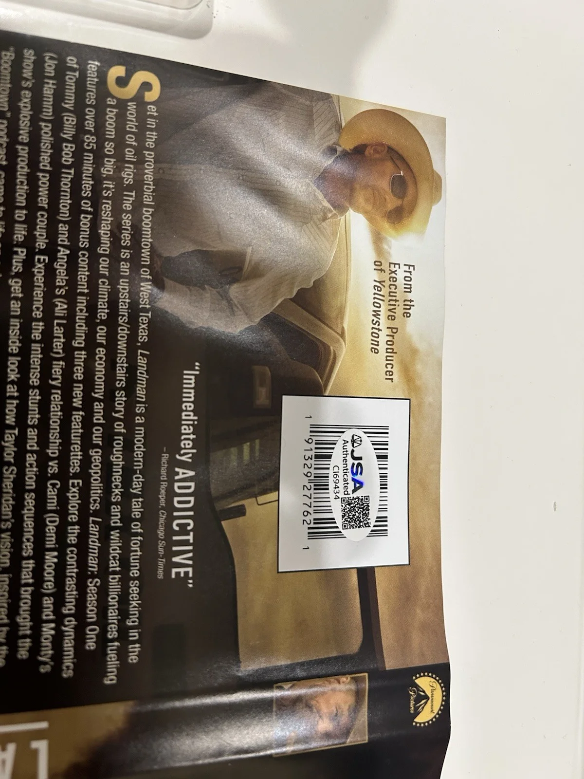 BILLY BOB THORNTON SIGNED LANDMAN DVD! Jsa Certified, image 3