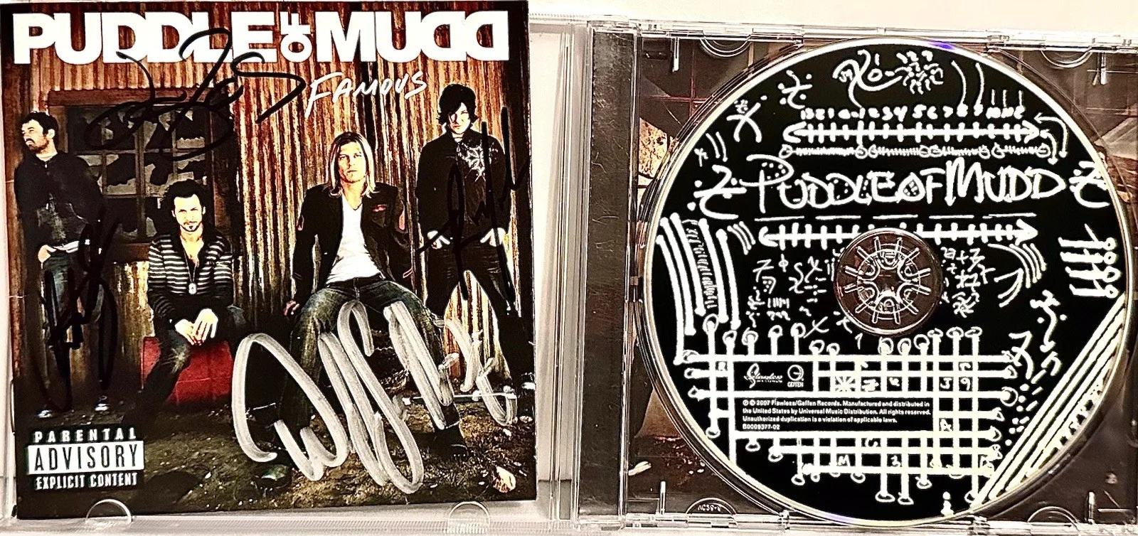 Puddle of Mudd!! Famous Authentic Signature From The Whole Band CD, изображение 3