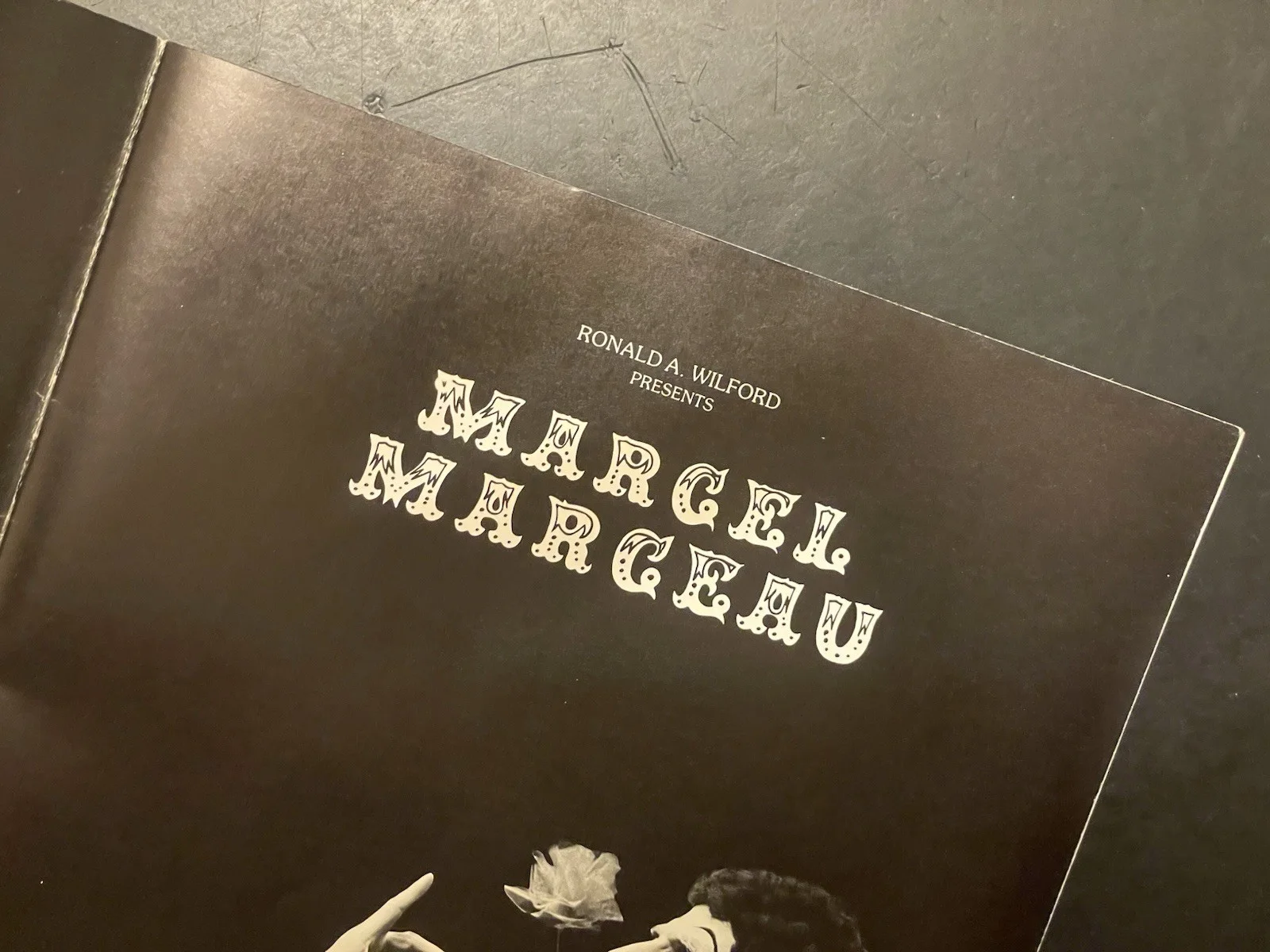 1979 Marcel Marceau Tour Program SIGNED & Inscribed Inside - World Famous Mime, image 4