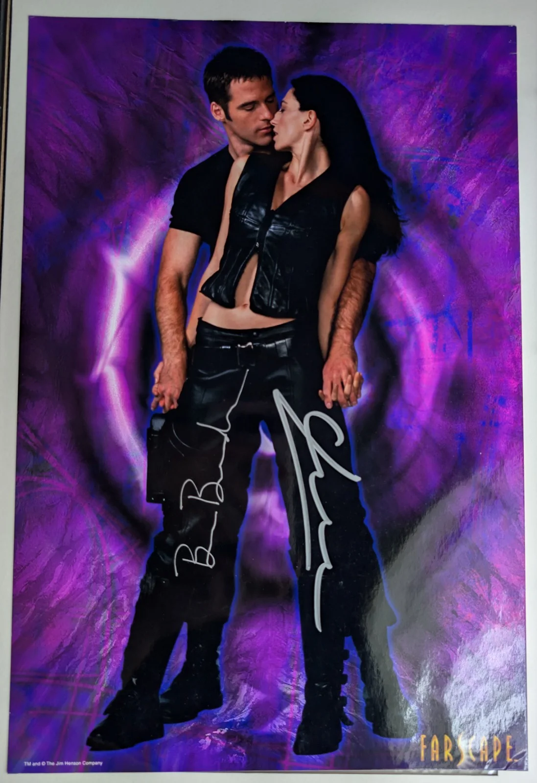 Farscape Ben Browder & Claudia Black Autograph SIGNED Photo 16x10 With Frame, изображение 2