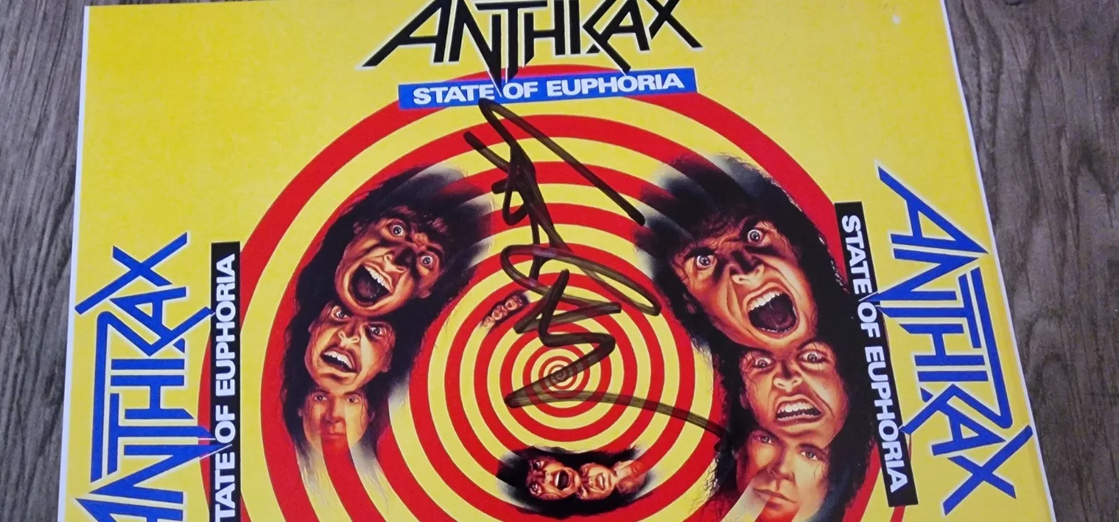 ANTHRAX signed / autographed 12X12 PRINT SCOTT IAN, image 2
