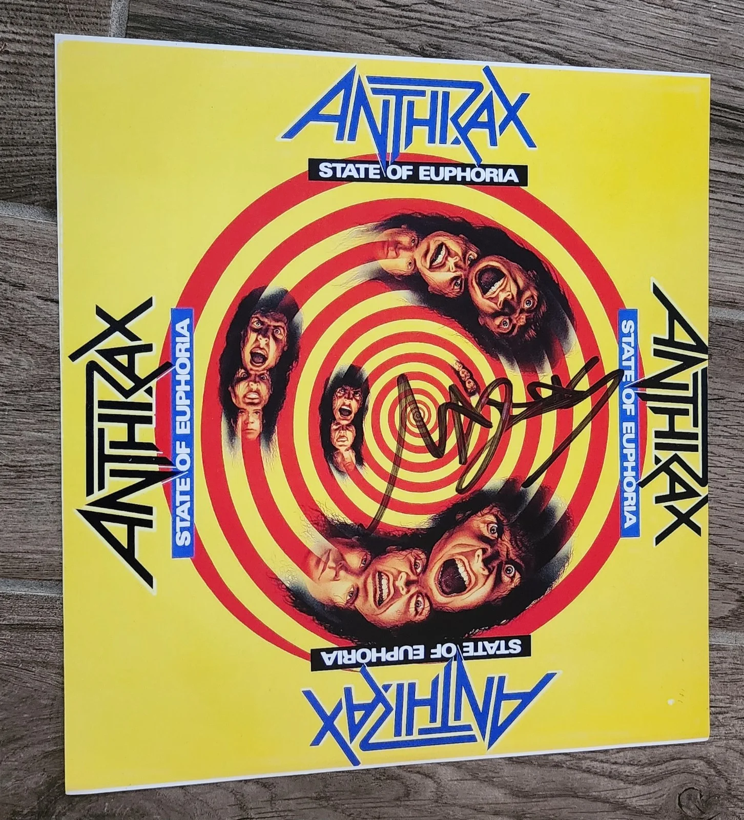 ANTHRAX signed / autographed 12X12 PRINT SCOTT IAN, image 3