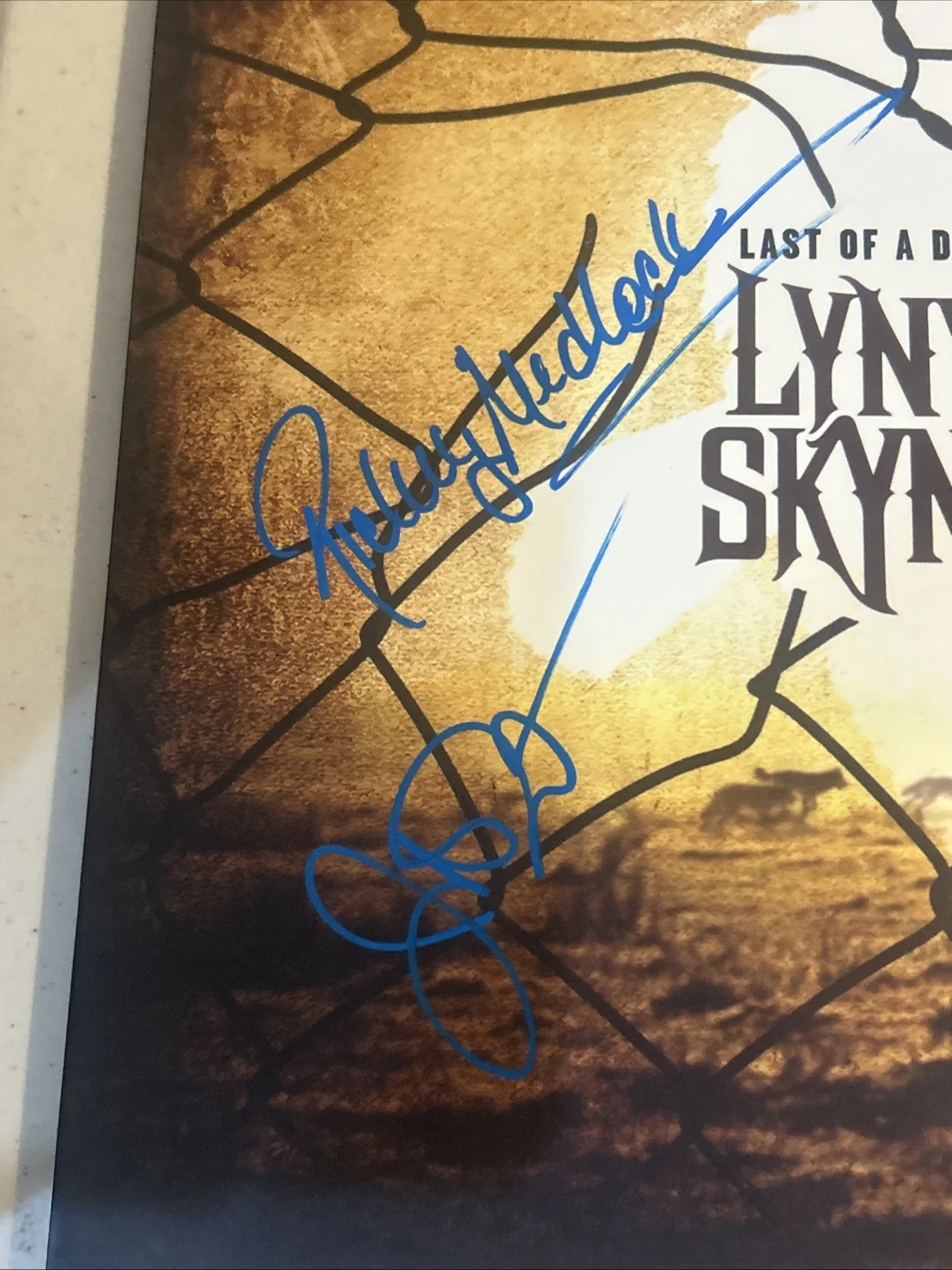 LYNYRD SKYNYRD SIGNED AUTOGRAPH VINYL ALBUM ACOA LAST OF A DYIN BREED VAN ZANT, изображение 4