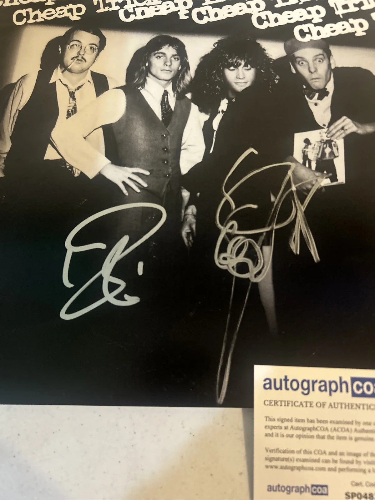 CHEAP TRICK SIGNED AUTOGRAPH VINYL ALBUM ACOA ROBIN ZANDER RICK NIELSEN, image 4