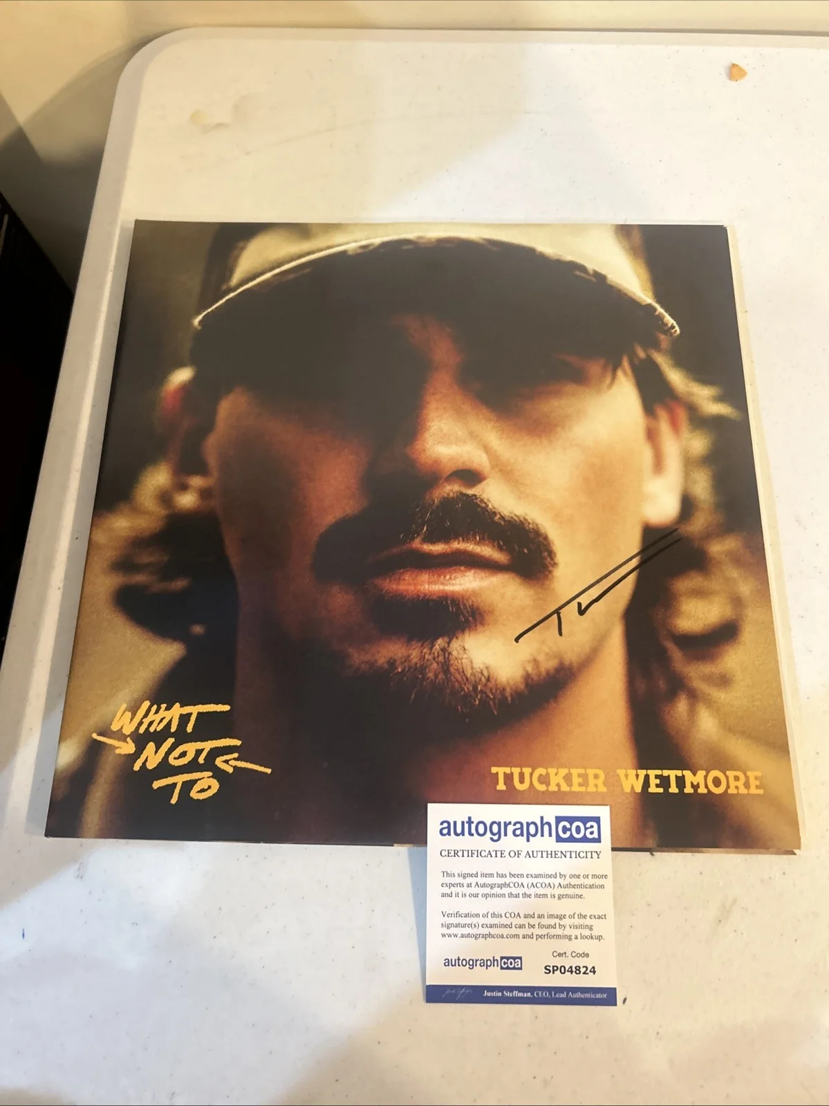 TUCKER WETMORE SIGNED AUTOGRAPH VINYL ALBUM ACOA WHAT NOT TO RECORD LP, изображение 2
