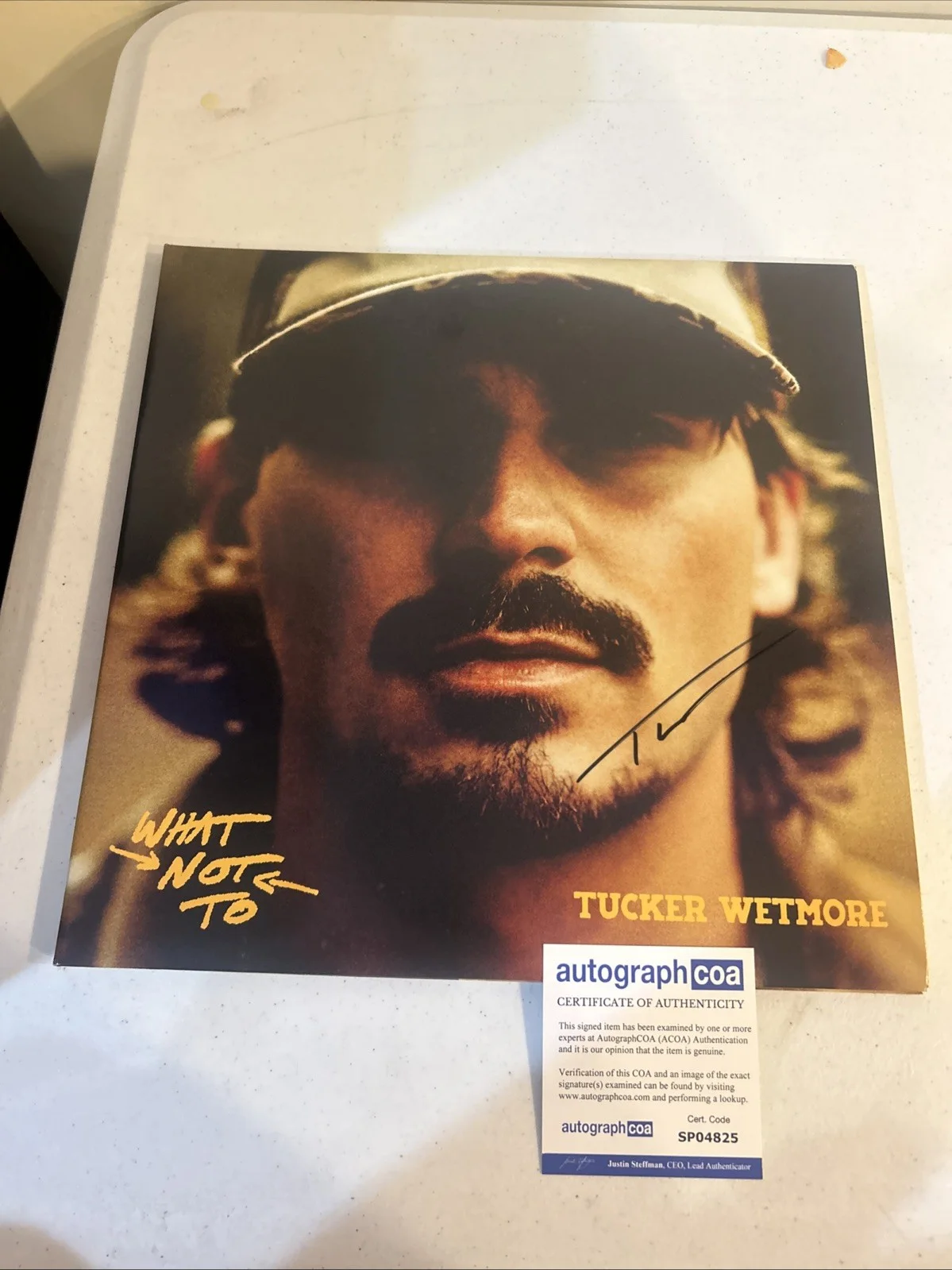 TUCKER WETMORE SIGNED AUTOGRAPH VINYL ALBUM ACOA WHAT NOT TO RECORD LP, изображение 2