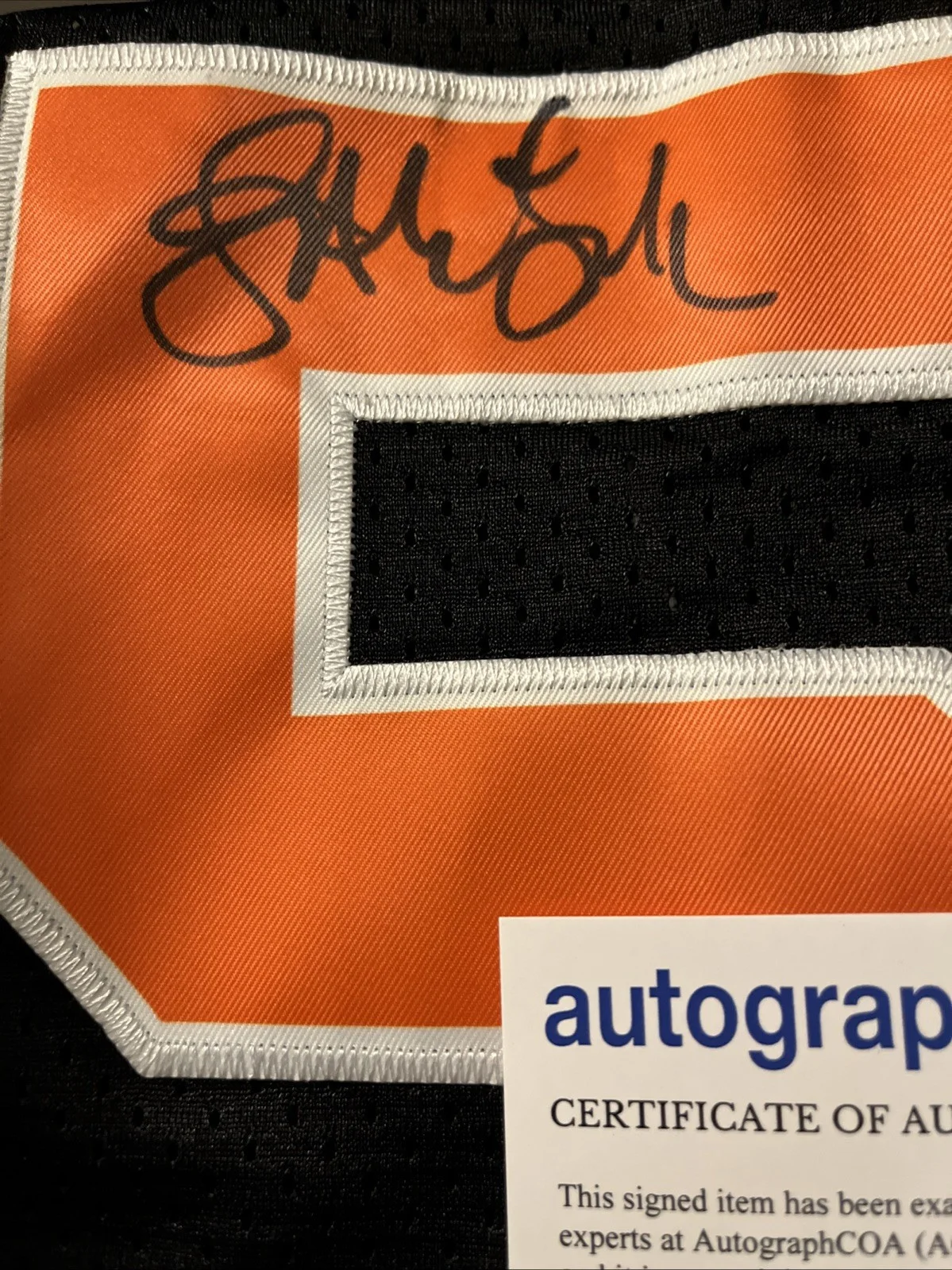 Jonathan Loughran — JONATHAN LOUGHRAN SIGNED THE WATERBOY MUD DOGS JERSEY ROBIDEAUX SANDLER ACOA L, image 3