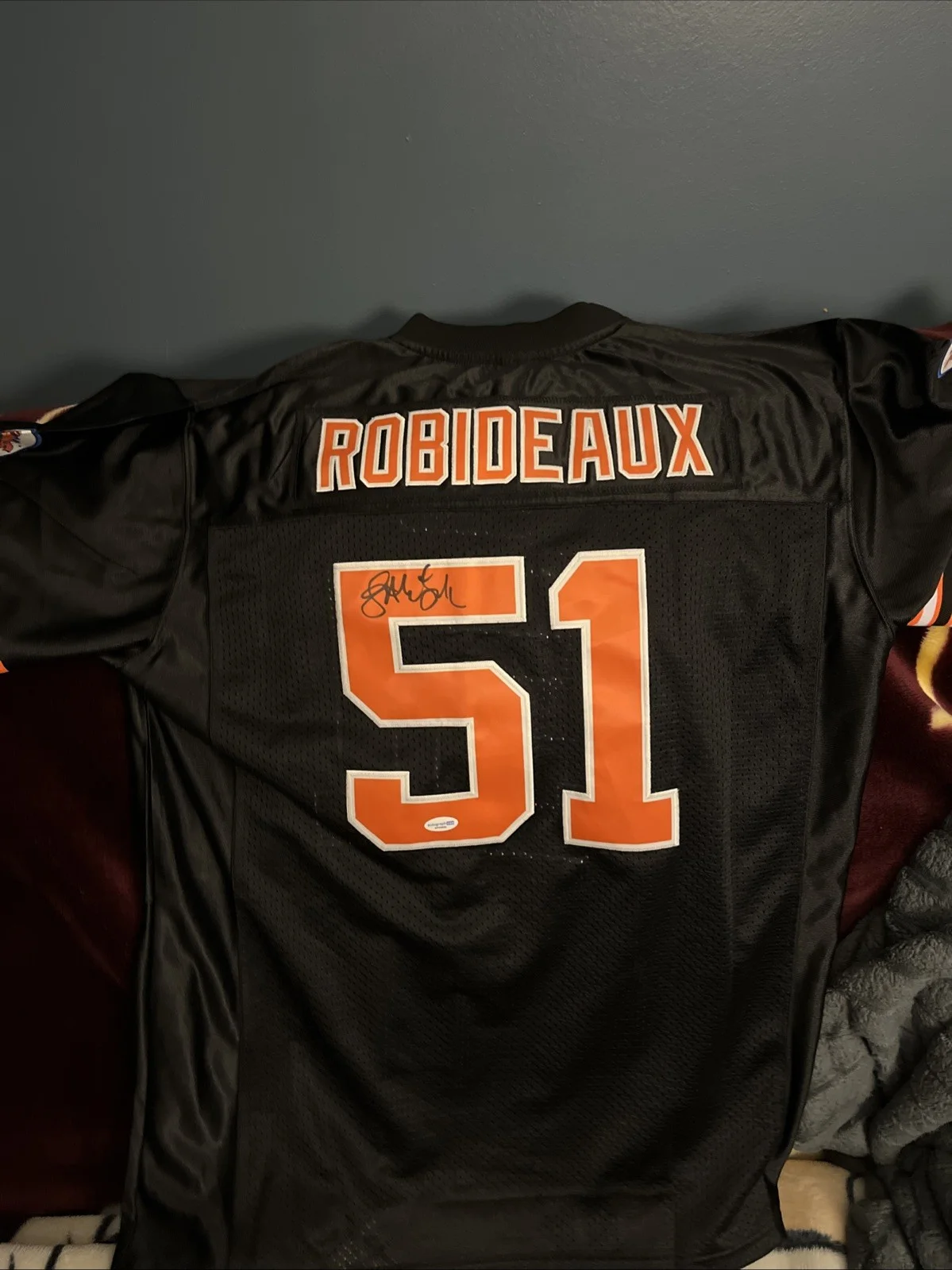 Jonathan Loughran — JONATHAN LOUGHRAN SIGNED THE WATERBOY MUD DOGS JERSEY ROBIDEAUX SANDLER ACOA L, image 5
