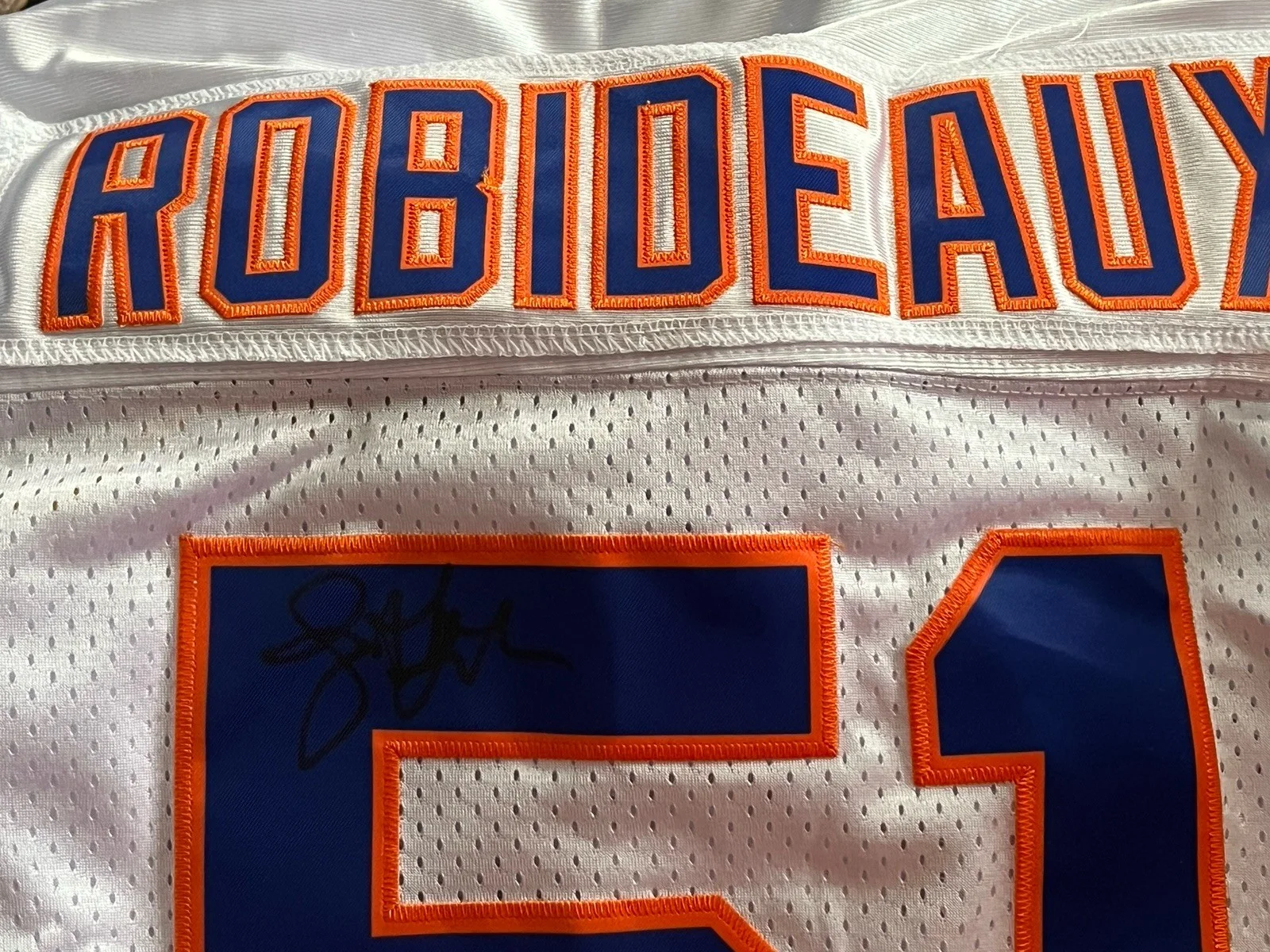 Jonathan Loughran — JONATHAN LOUGHRAN SIGNED THE WATERBOY MUD DOGS JERSEY ROBIDEAUX SANDLER ACOA L, image 4