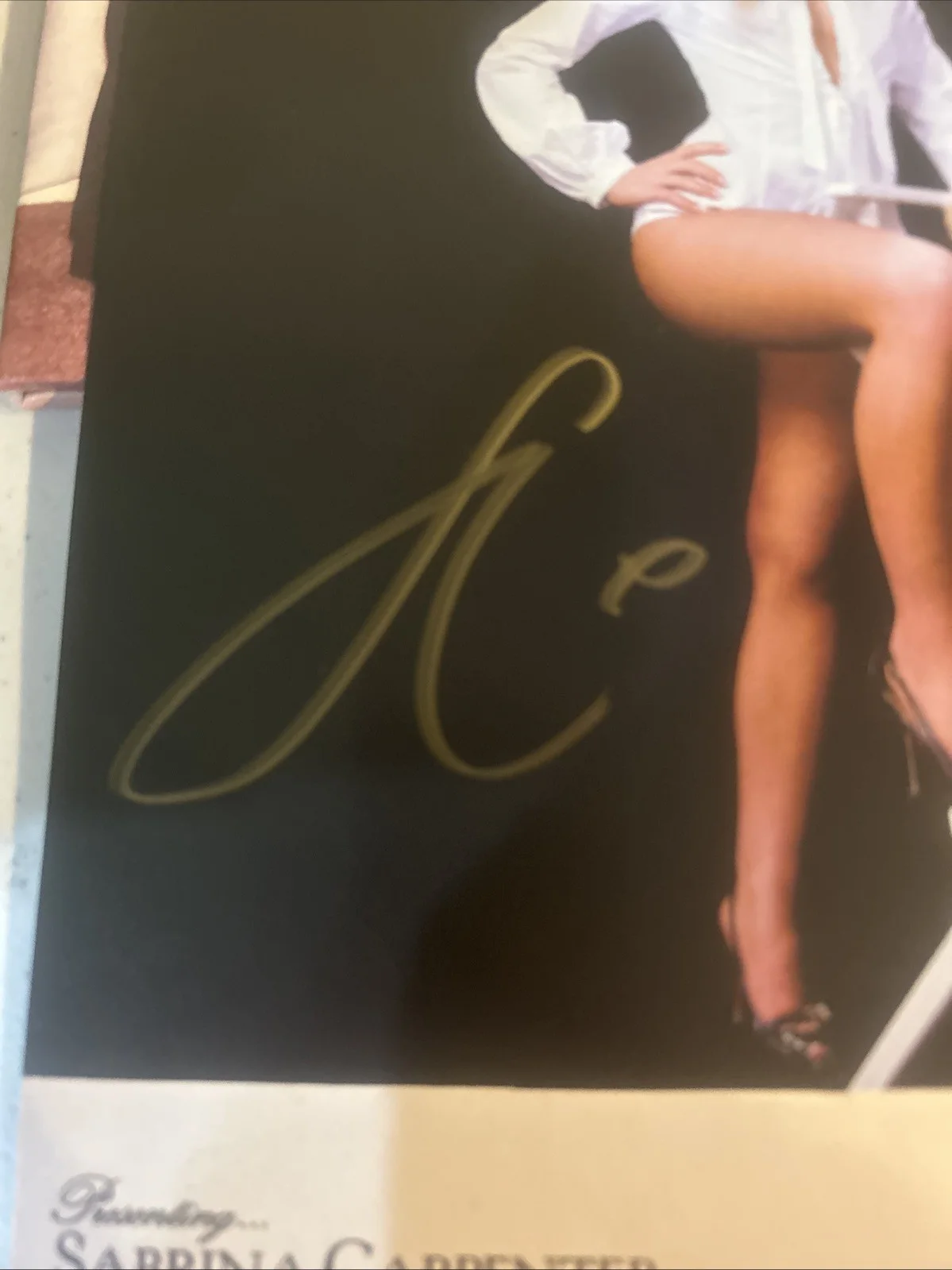 SABRINA CARPENTER SIGNED AUTOGRAPH VINYL ALBUM INSERT ACOA MANS BEST FRIEND LP, изображение 3