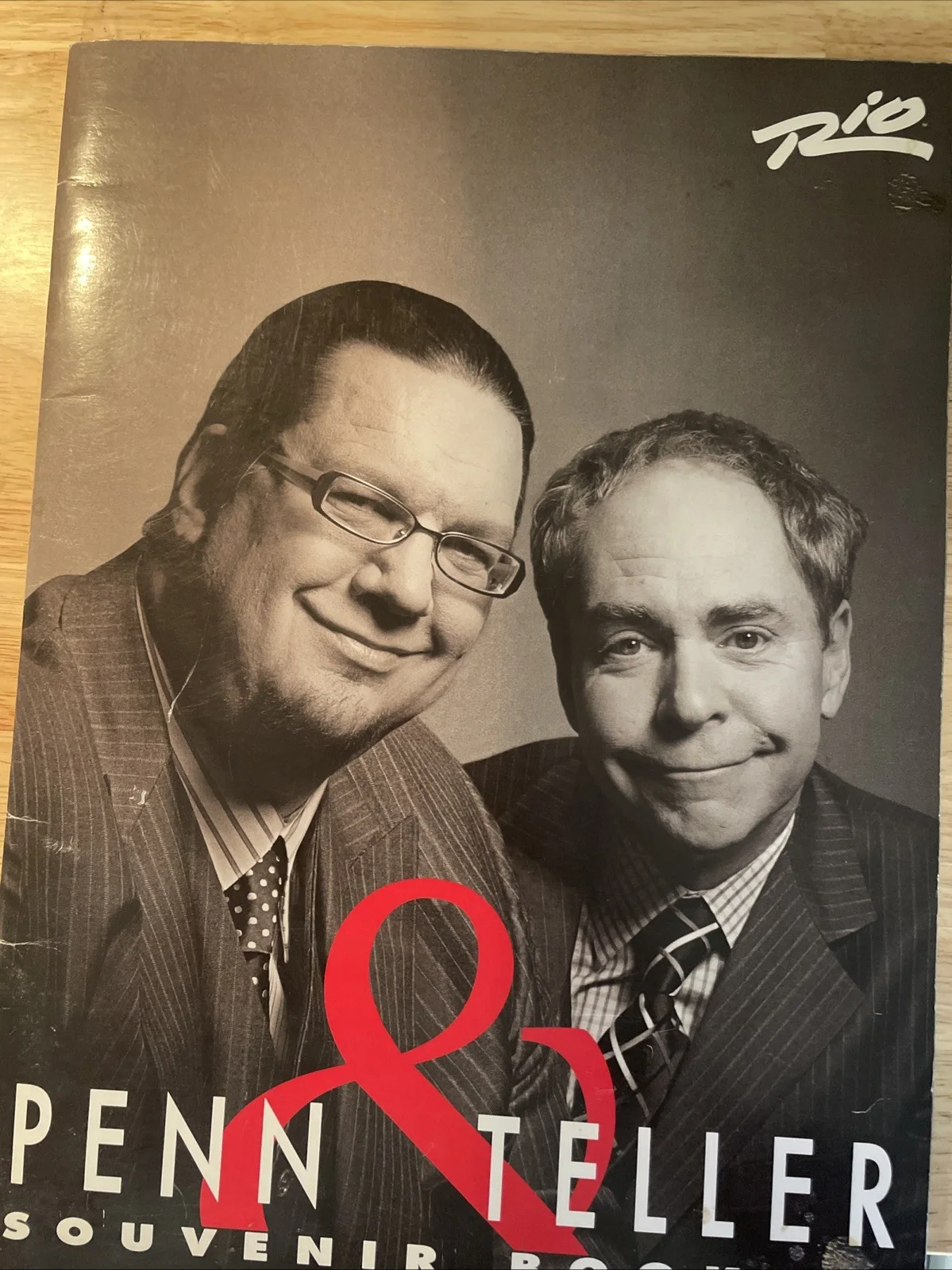 PENN & TELLER — PENN & TELLER SOUVENIR BOOKLET RARE RIO Club Show Las Vegas