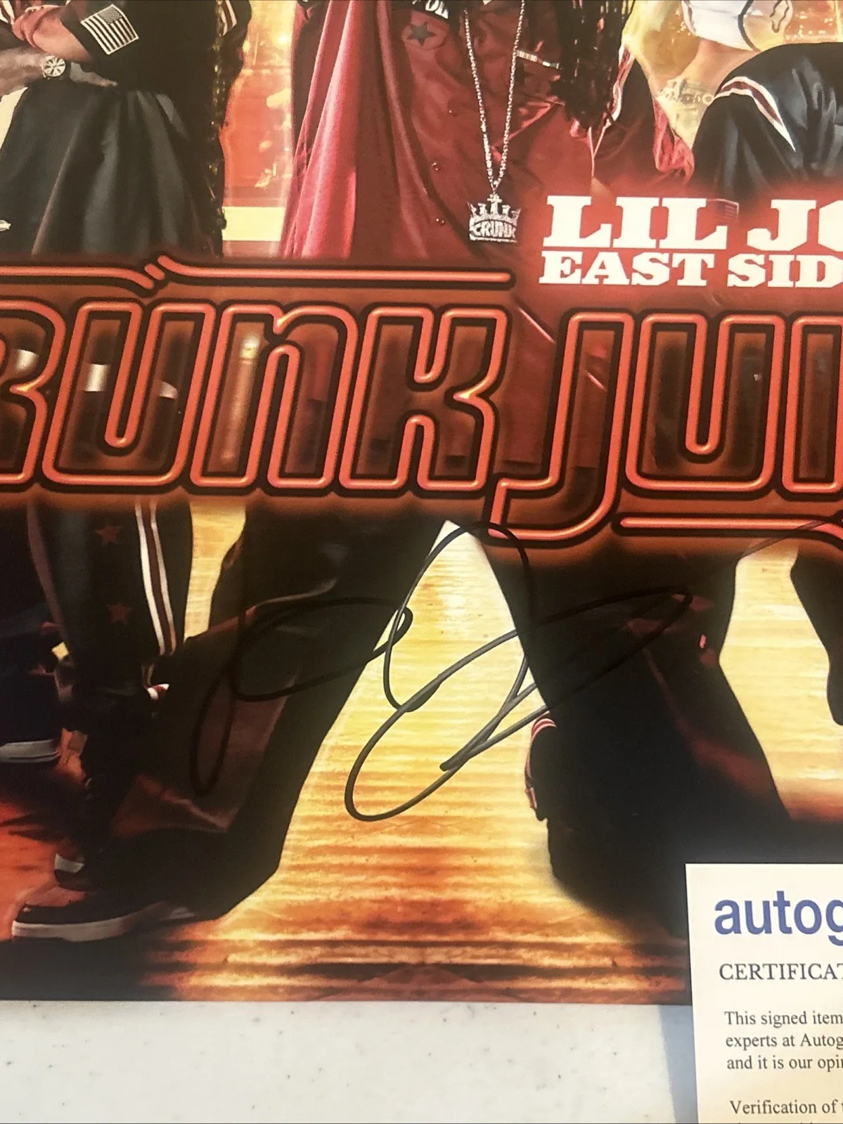 LIL JON SIGNED AUTOGRAPH VINYL ALBUM ACOA CRUNK JUICE RECORD LP IN DA CLUB, изображение 4