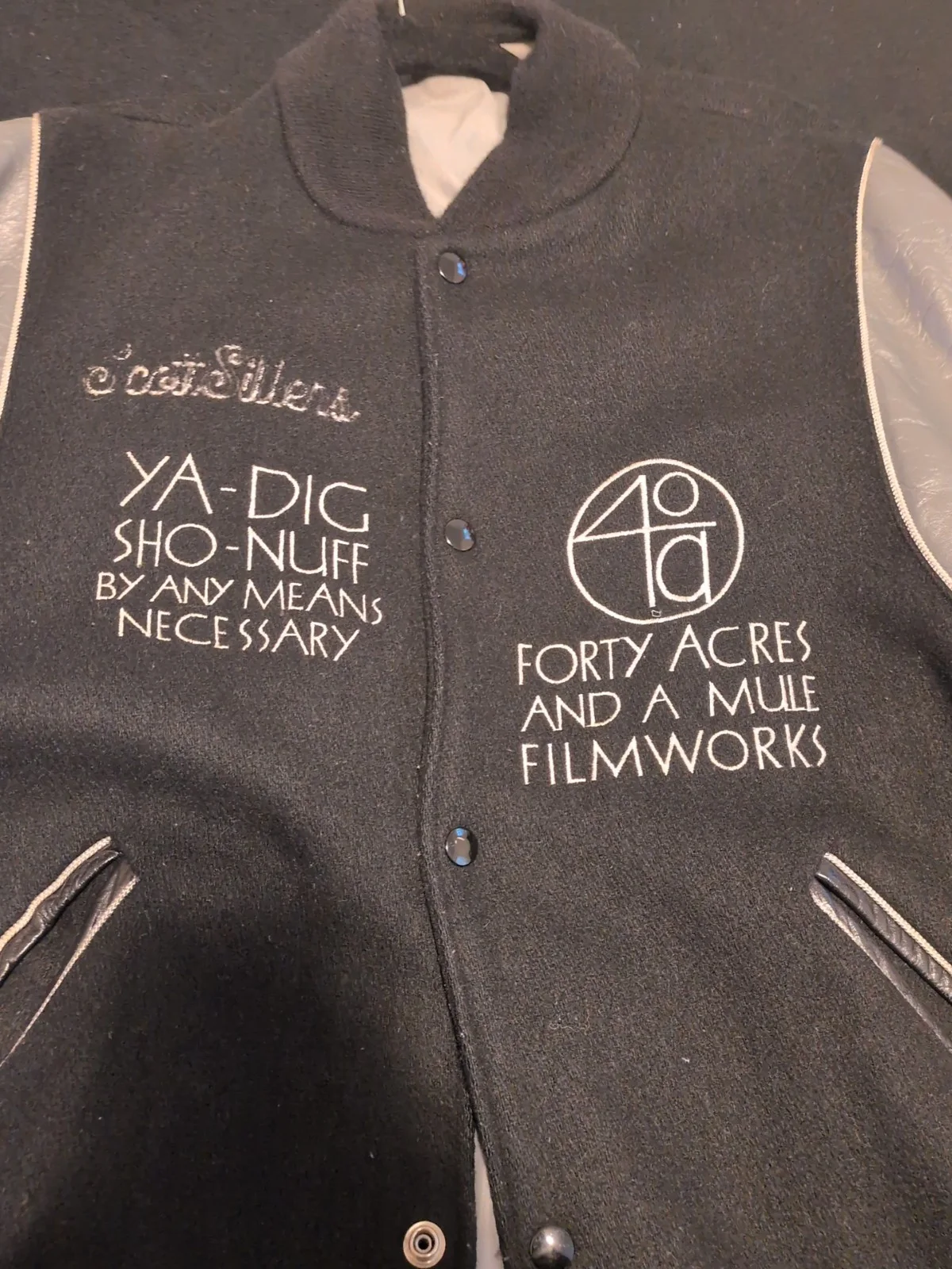 Spike Lee " Do The Right Thing" Leather Jacket 1of 1 Scott Sillers Signed, изображение 2