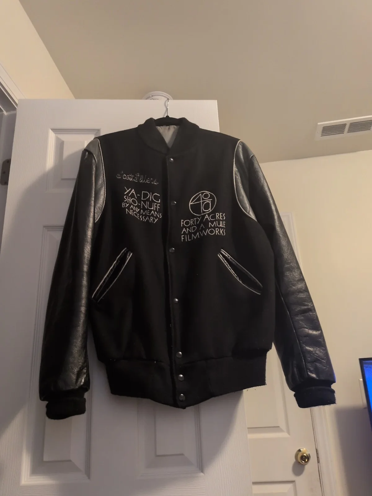 Spike Lee " Do The Right Thing" Leather Jacket 1of 1 Scott Sillers Signed, изображение 3