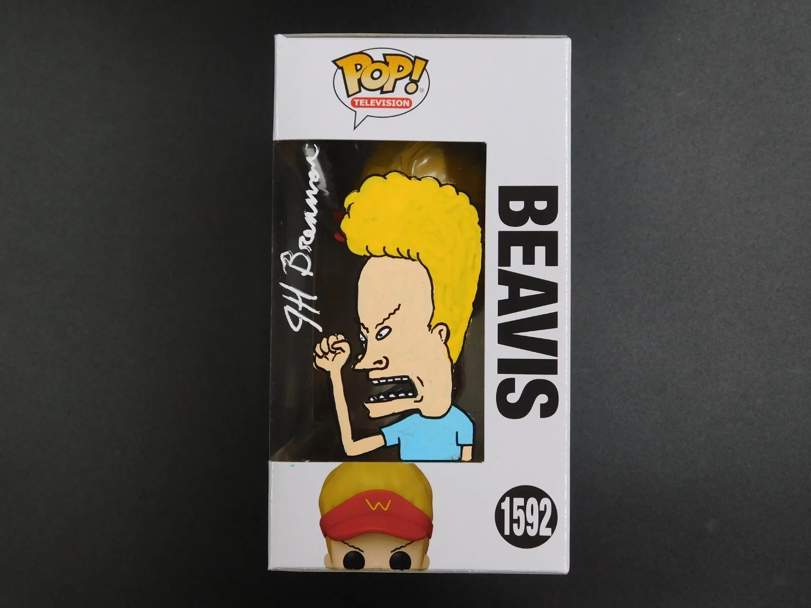 Jeff Brennan — Jeff Brennan Remark Artwork Sketch Signed Funko Pop 1592 Beavis & Butt-Head, изображение 2