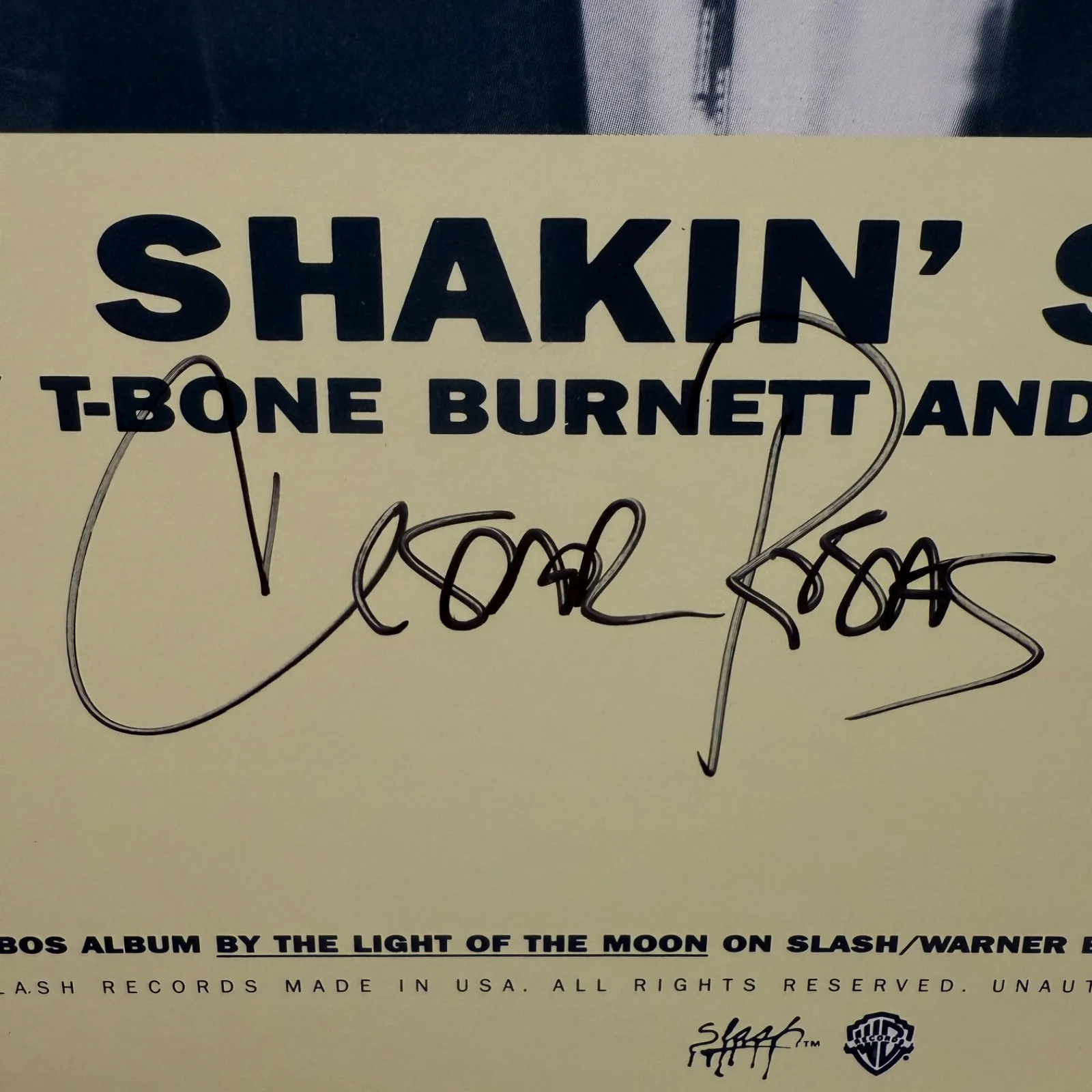 LOS LOBOS "Shakin'" AUTOGRAPHED promotional 12" vinyl SIGNED BY Cesar & Conrad!, image 2