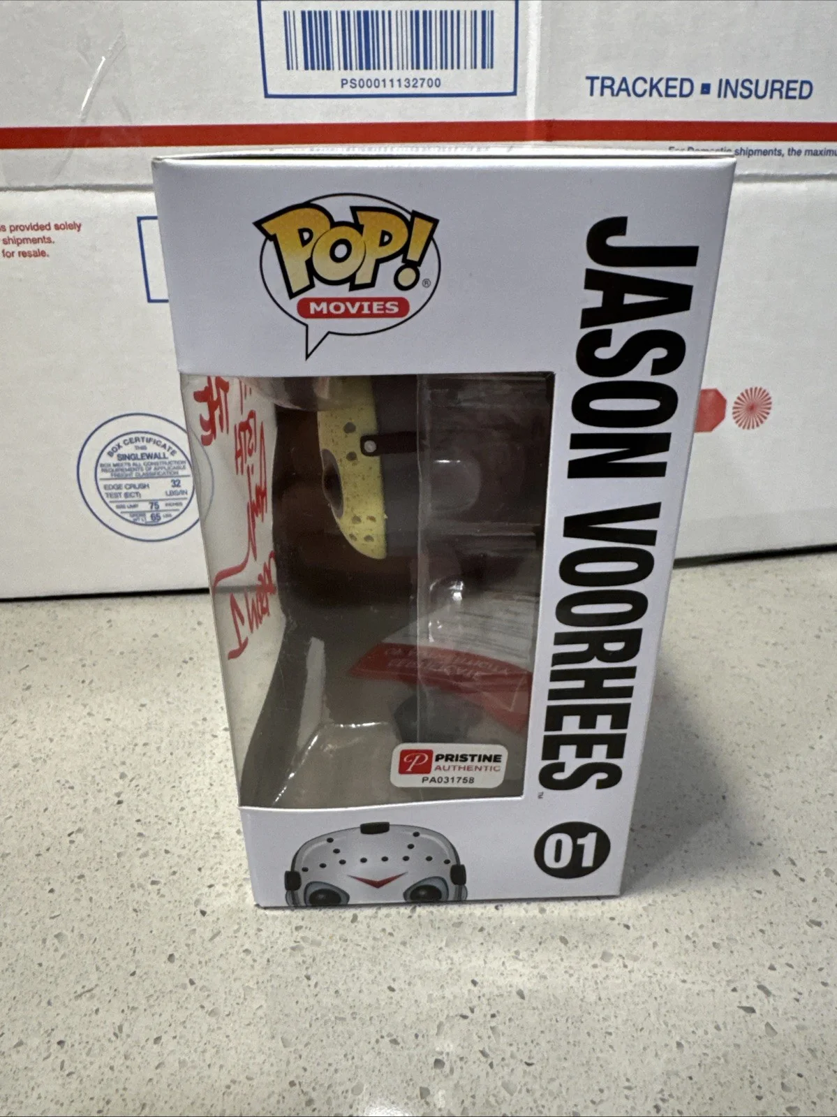 Ari Lehman — Ari Lehman signed inscribed Funko Pop #01 Friday The 13th W/ COA Jason Voorhees, изображение 2
