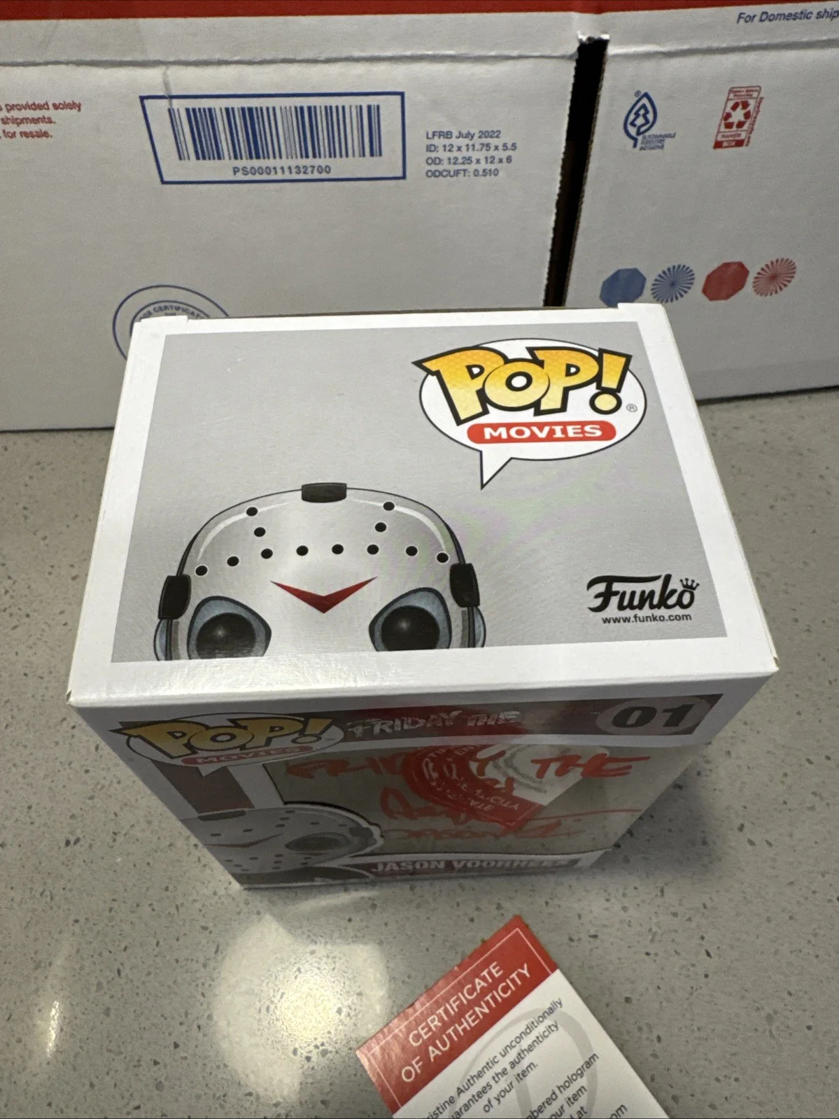 Ari Lehman — Ari Lehman signed inscribed Funko Pop #01 Friday The 13th W/ COA Jason Voorhees, изображение 5