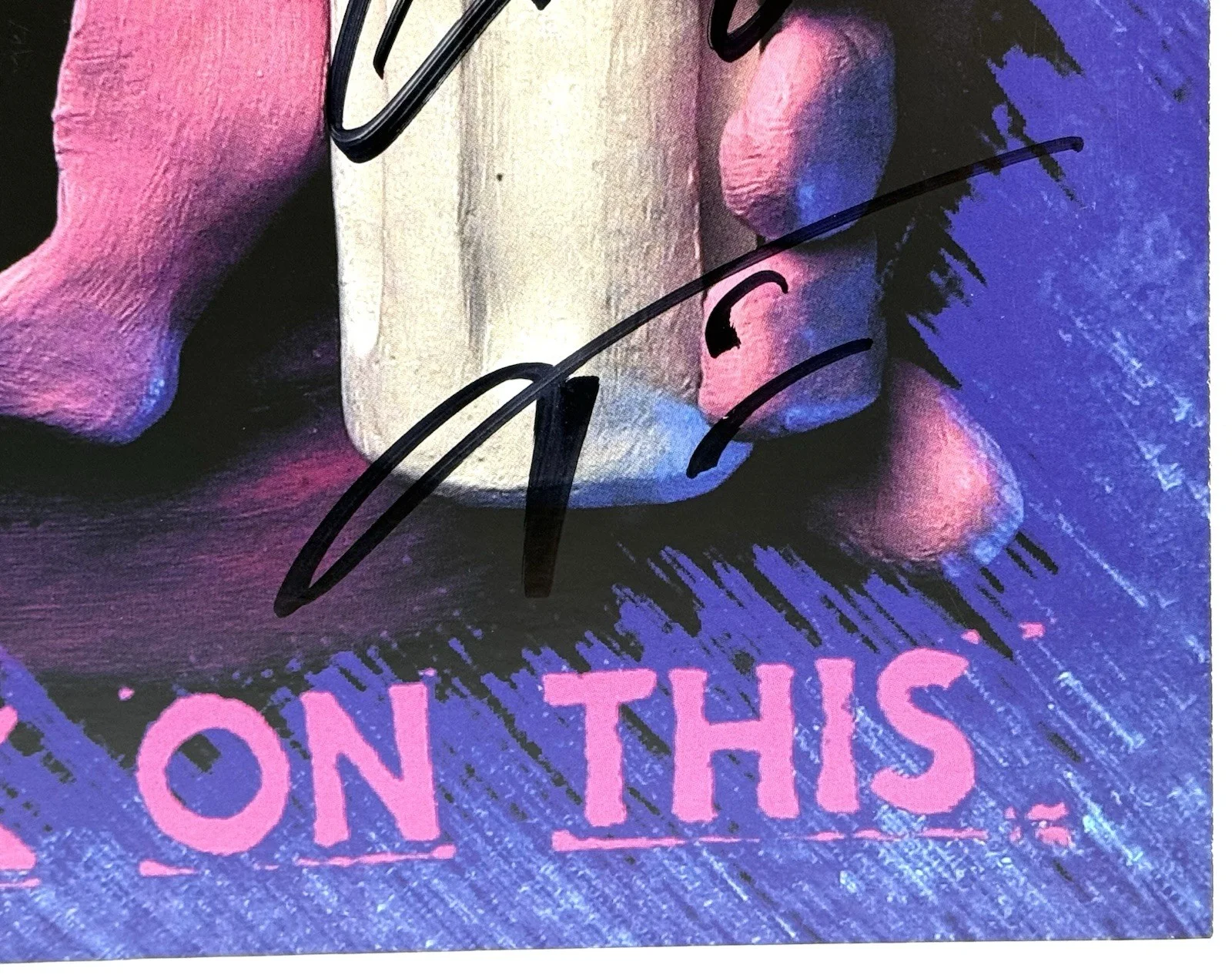 Primus signed Album suck on this lp group Les Claypool Larry Lalonde Tim beckett, изображение 3