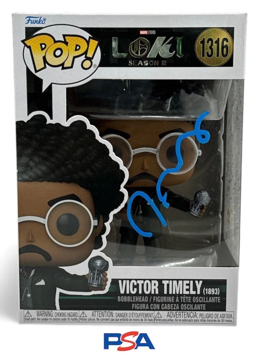 Jonathan Majors — Jonathan Majors Autograph Signed Loki Victor Timely Funko Pop PSA COA