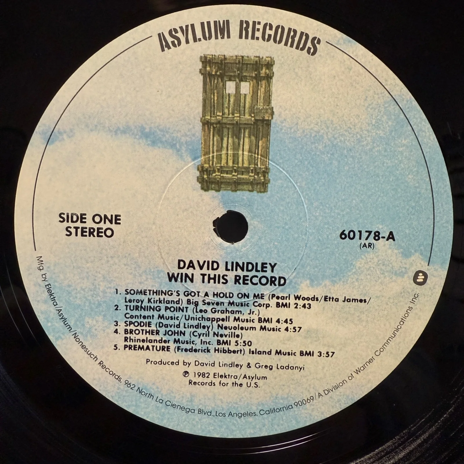 DAVID LINDLEY "Win This Record" AUTOGRAPHED usa VINYL ALBUM! 60178 Asylum NM/NM, изображение 5