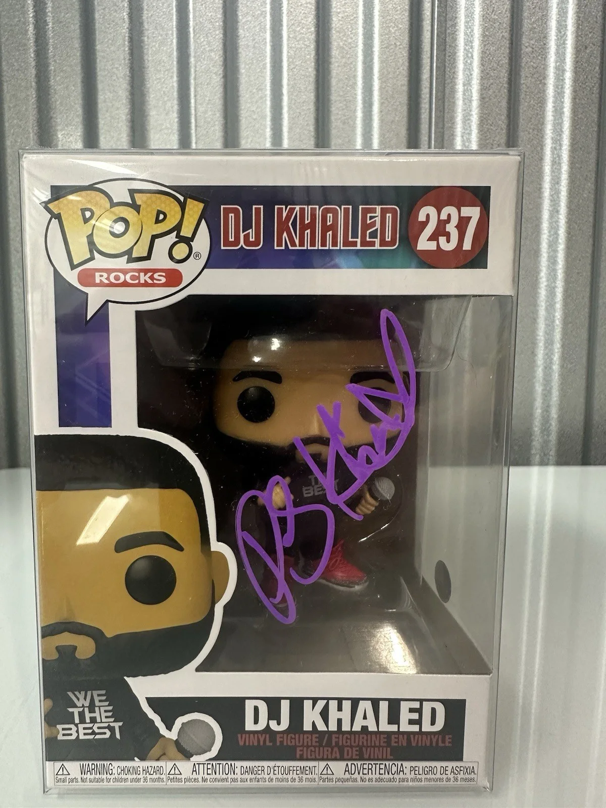 DJ Khaled Signed Funko Rocks 237 We The Best Authentic Autograph Pro Cert Coa, изображение 2