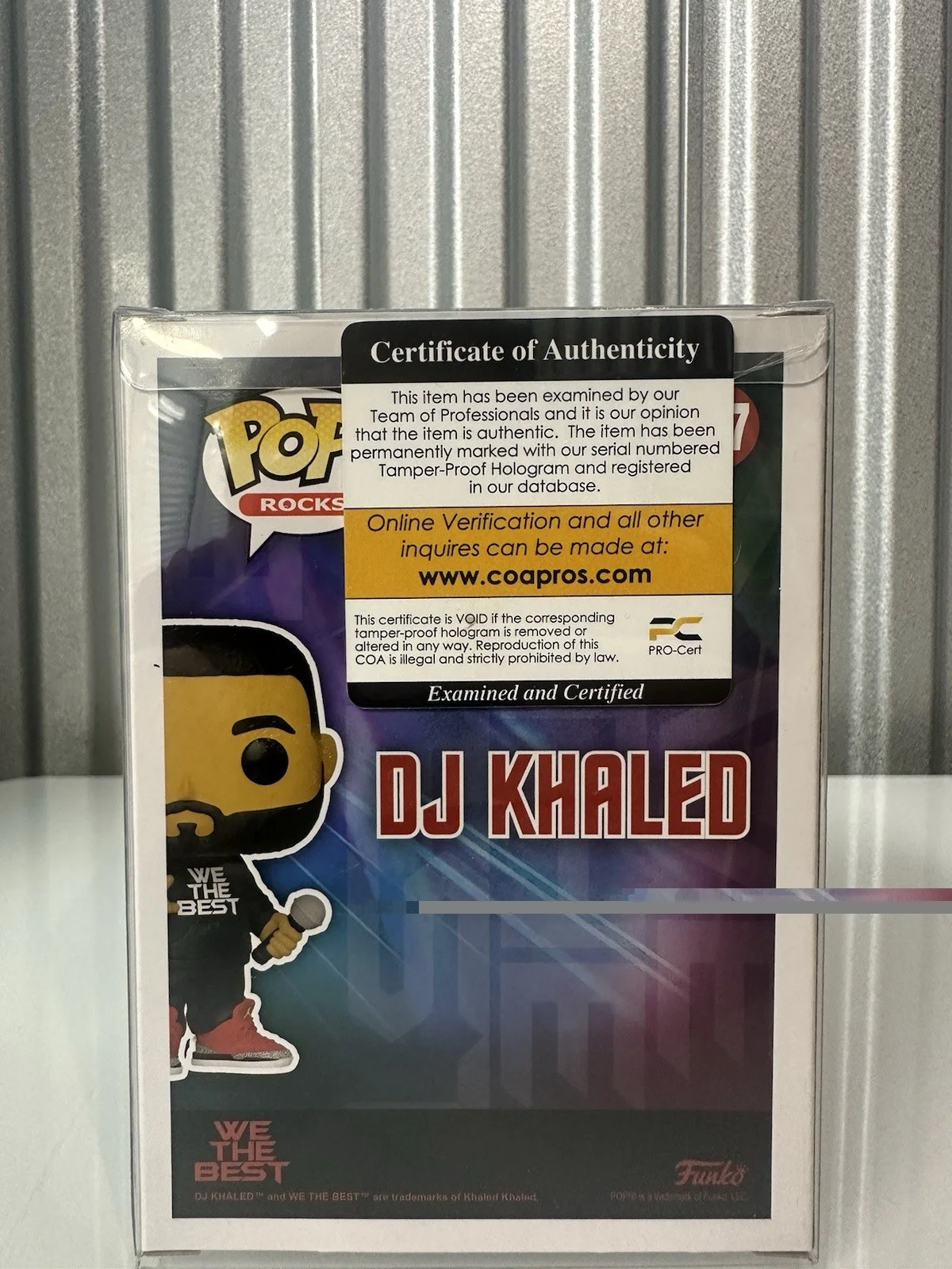 DJ Khaled Signed Funko Rocks 237 We The Best Authentic Autograph Pro Cert Coa, изображение 5